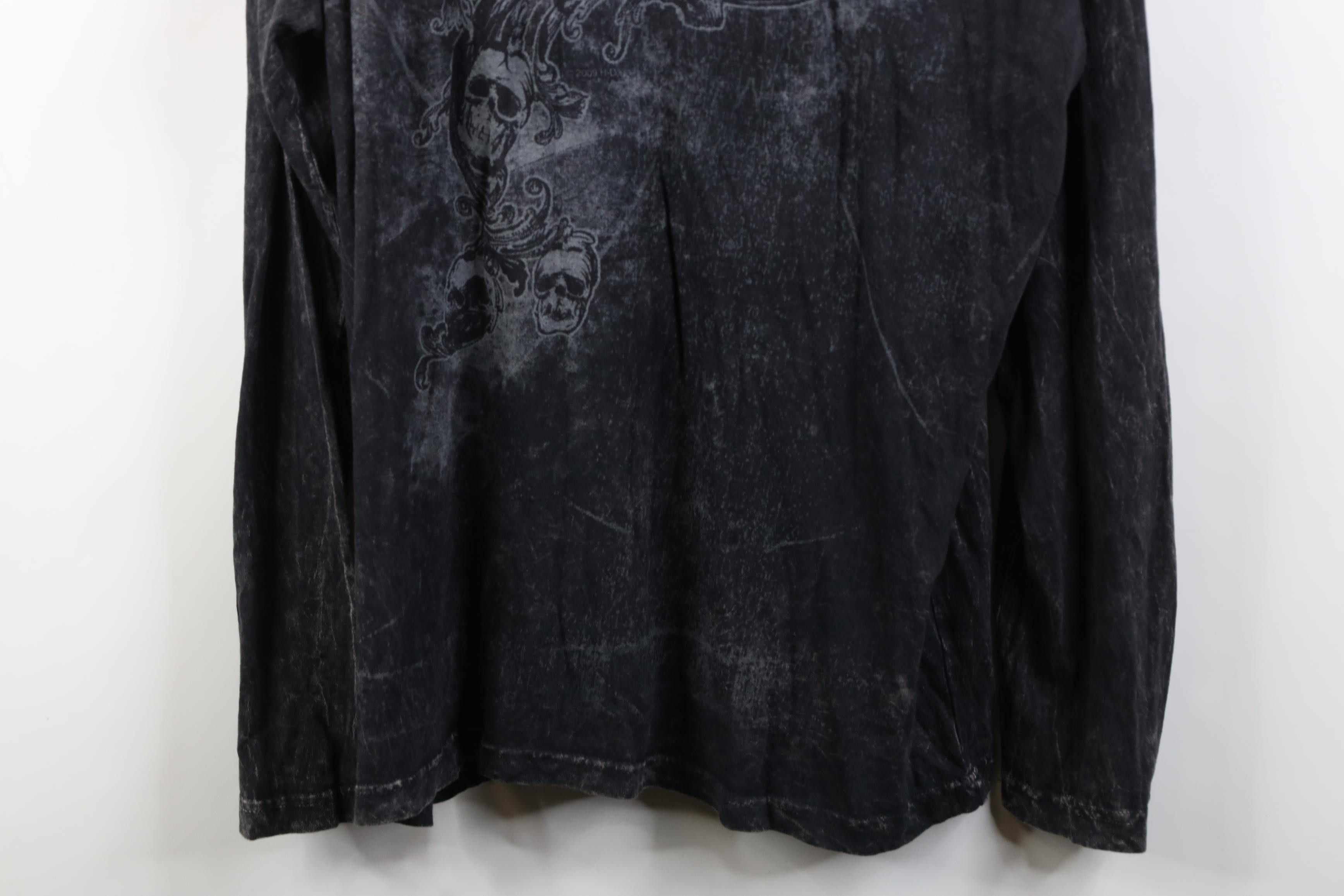 Harley Davidson Vintage Harley Davidson Skull Tribal Long Sleeve T-Shirt Size US XL / EU 56 / 4 - 3 Thumbnail