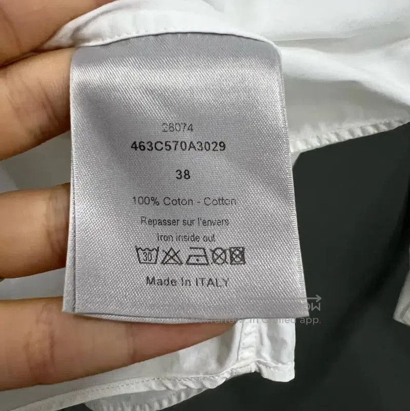 Dior Dior White Cotton Long Sleeve Shirt . Size XXS / US 00 / IT 34 - 3 Thumbnail
