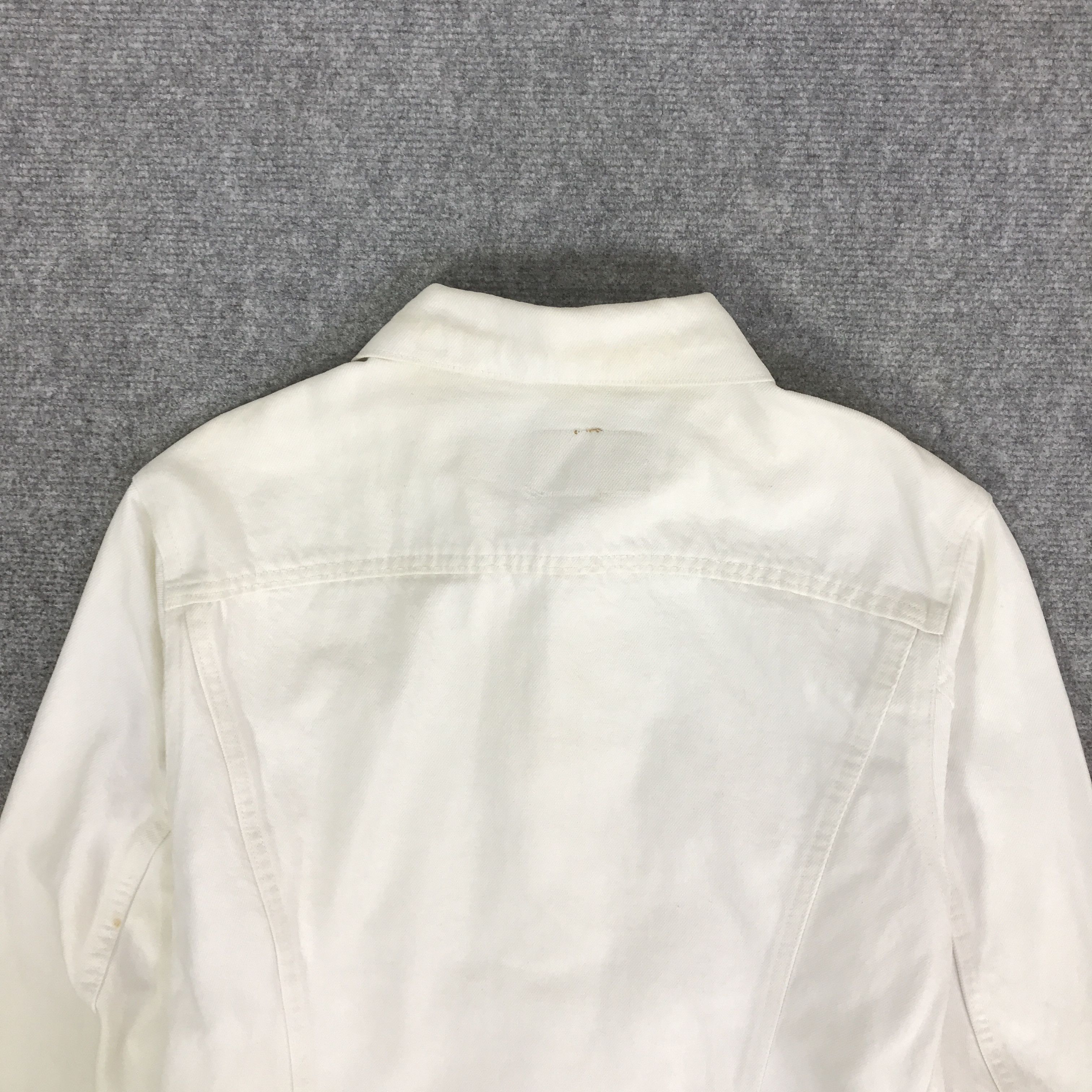 Levi's Vintage Clothing LEVIS STRAUSS TRACKER WHITE DENIM JACKET K84B17 Size US L / EU 52-54 / 3 - 4 Thumbnail