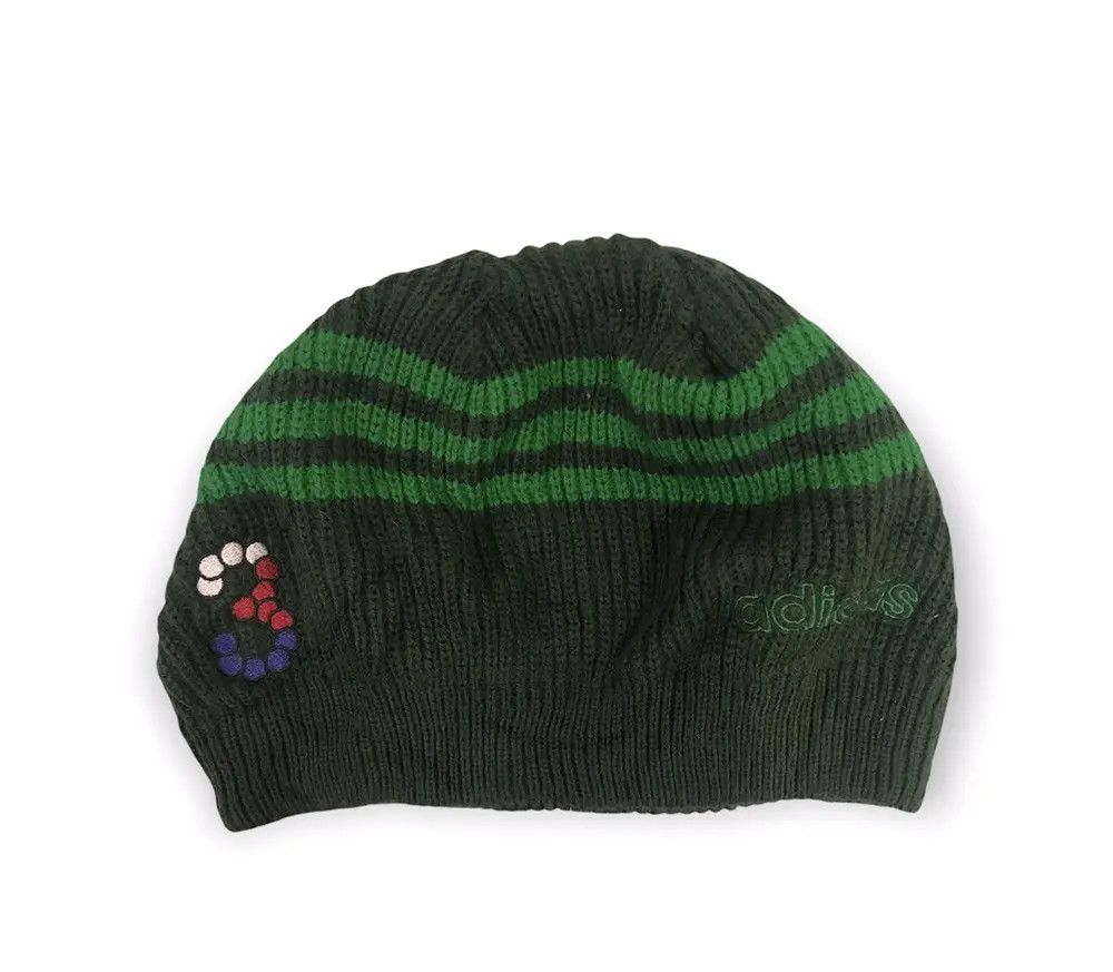 Adidas × Vintage Adidas Knit Beanie Hat Size ONE SIZE - 5 Thumbnail