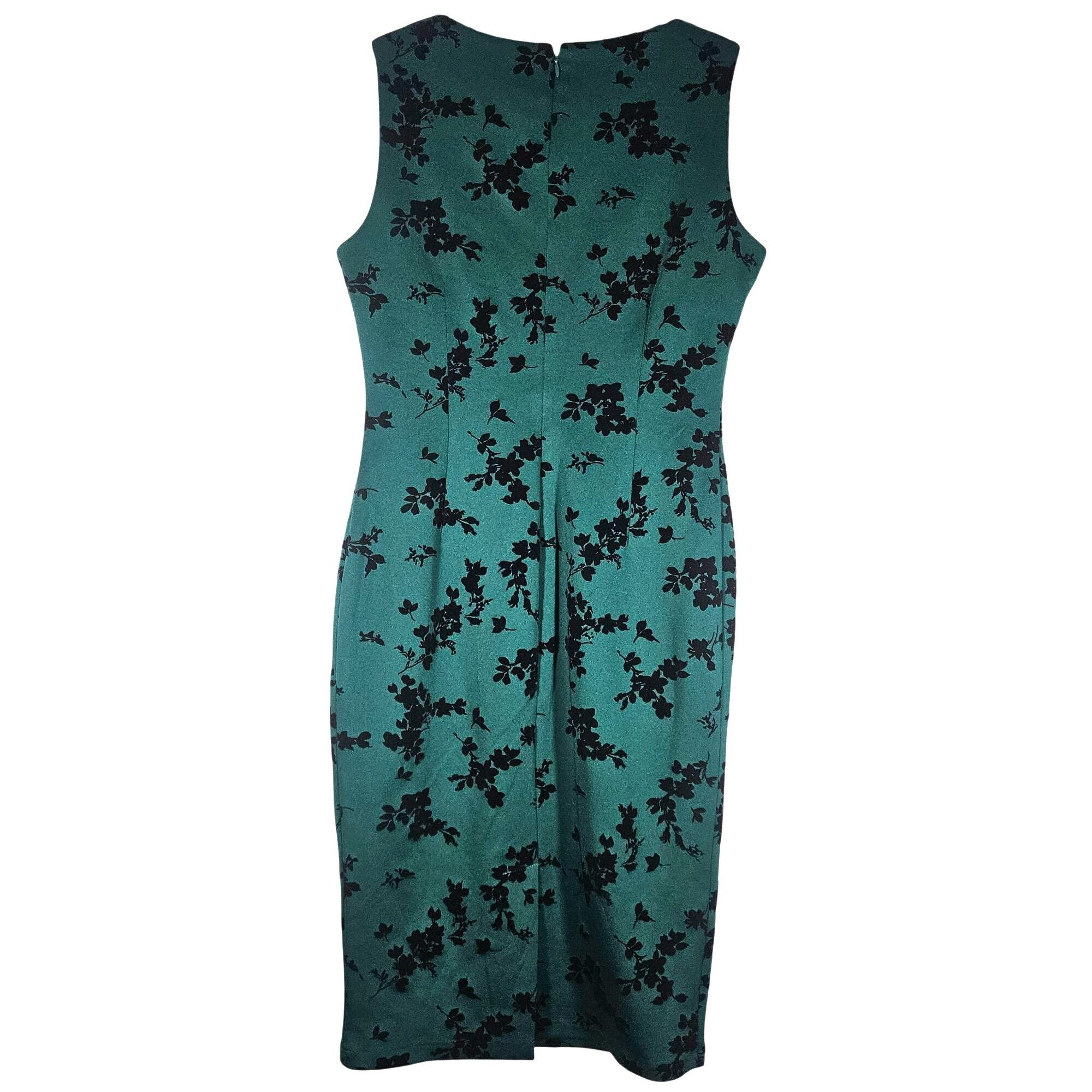 Other Ivanka Trump Green 6 Sheath Dress Floral Chic Businesscore E Size M / US 6-8 / IT 42-44 - 4 Thumbnail