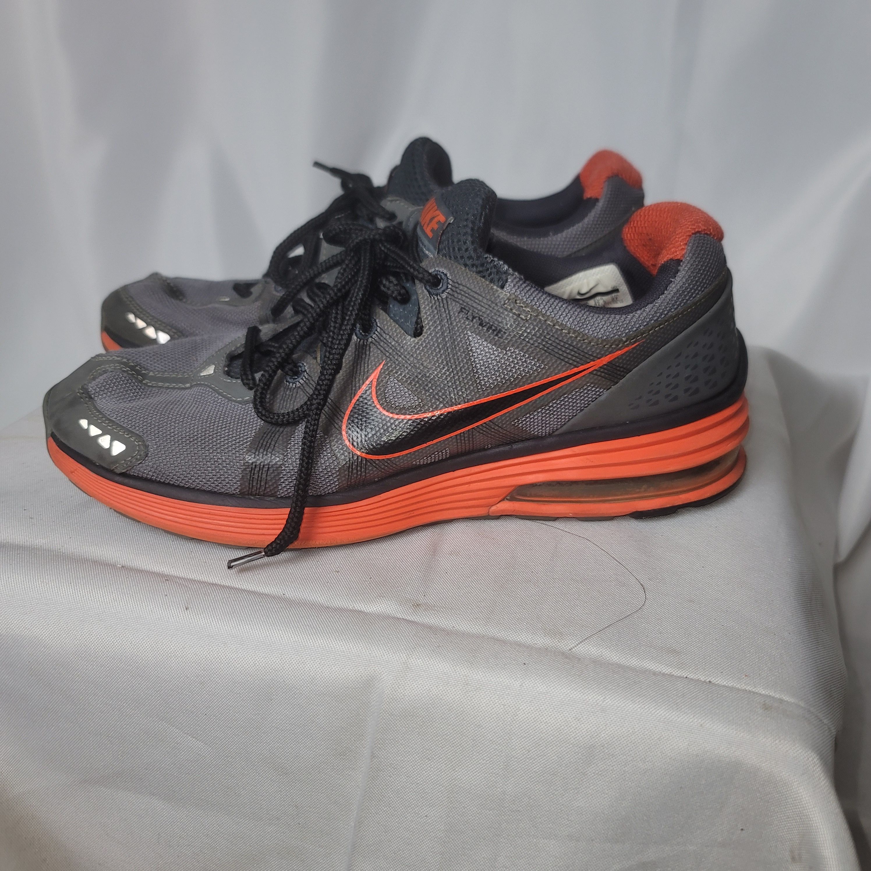 Nike Nike LunarMX+ 'Cool Grey Team Orange' Size US 9 / EU 42 - 7 Thumbnail
