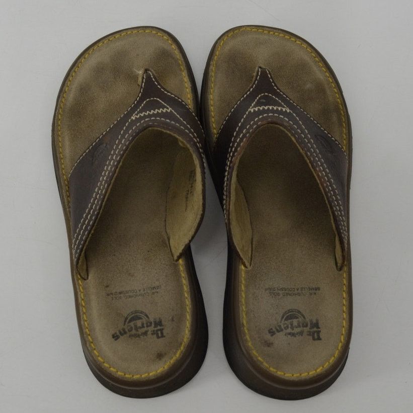 Dr. Martens Dr Martens Thong Sandals Leather Men's Flip Flop 5A54 Size 7 Size US 7 / EU 40 - 2 Thumbnail