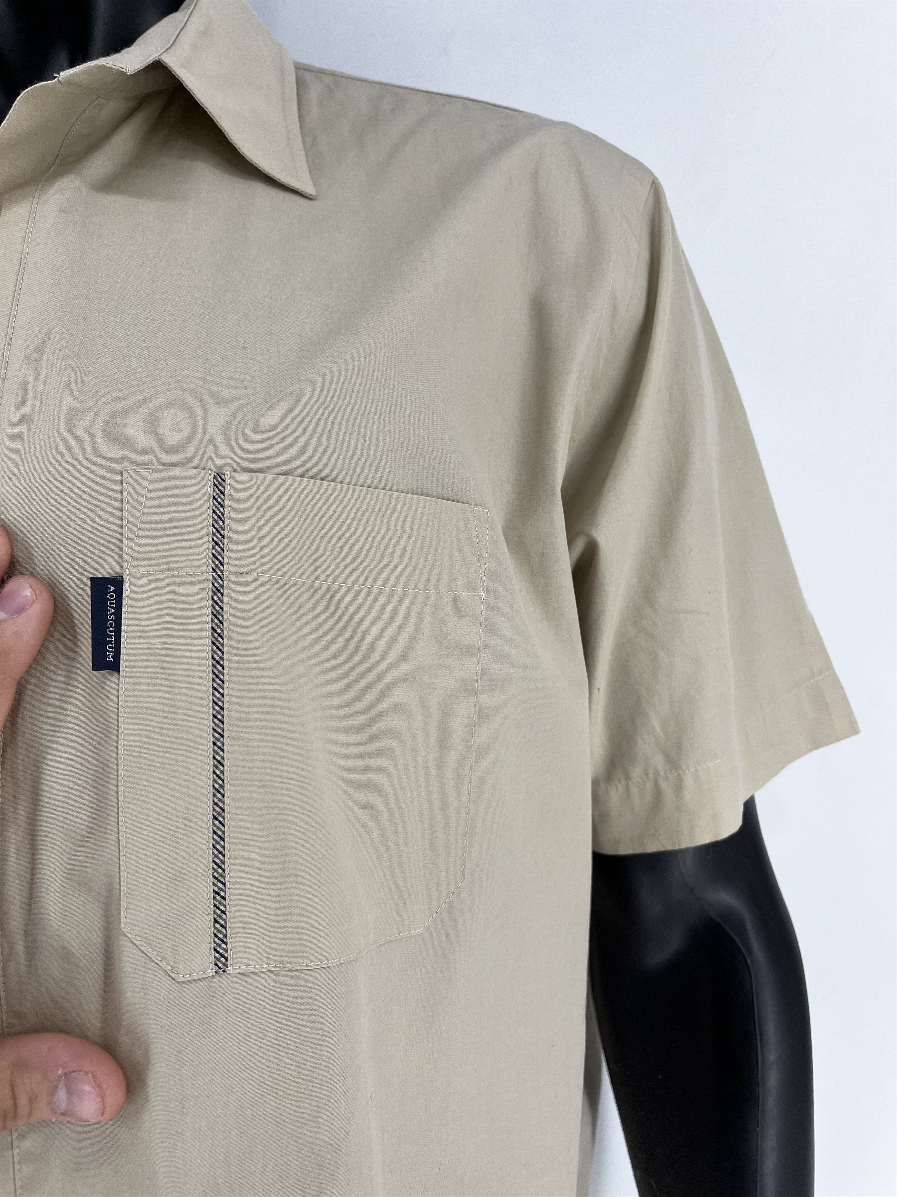Aquascutum Mens Shirt Long Sleeve Aquascutum Vintage Size XL Size US XL / EU 56 / 4 - 7 Thumbnail