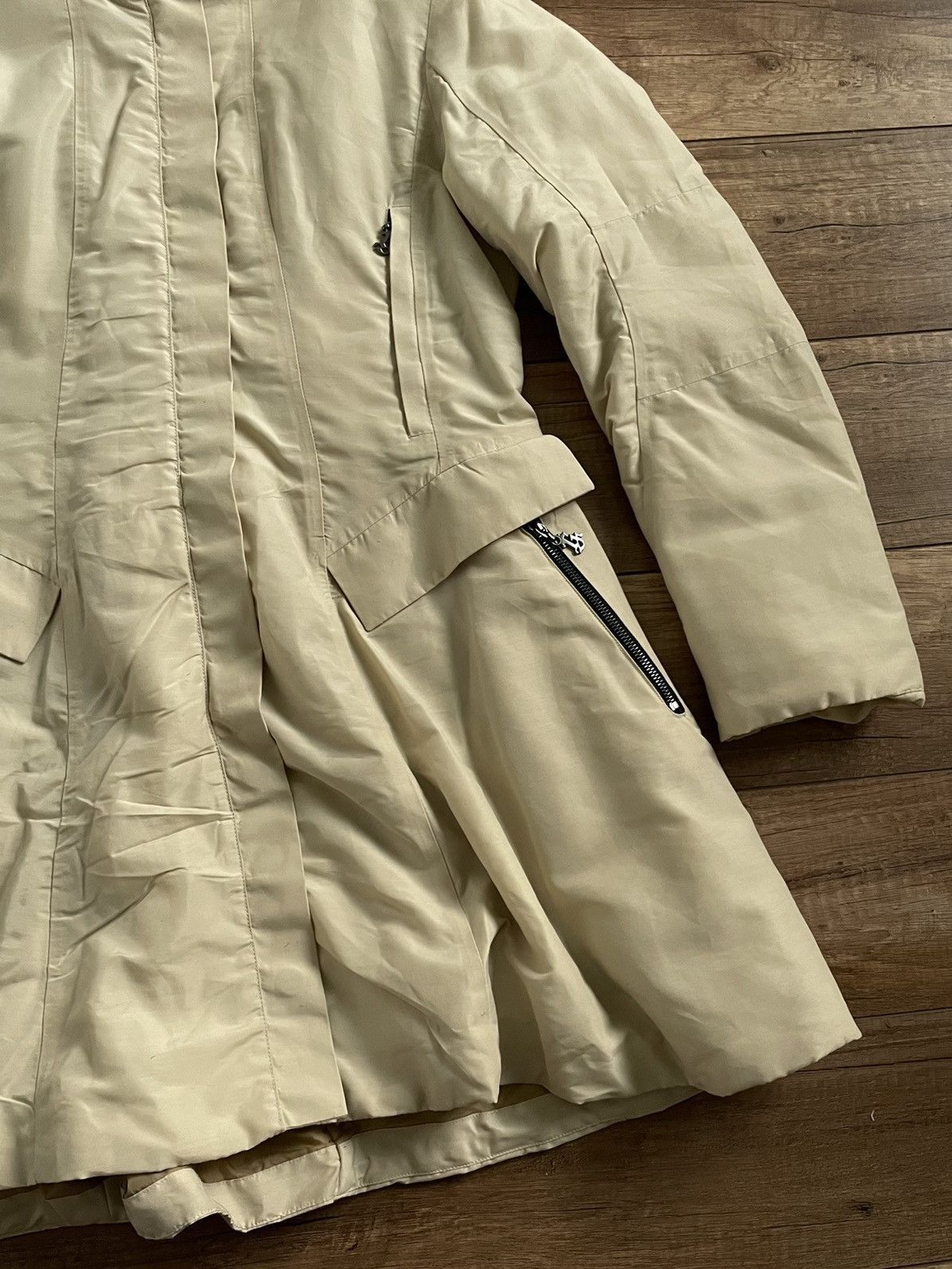Marithe + Francois Girbaud Marithe Francois Girbaud Active Beige Long Parka Jacket Size M / US 6-8 / IT 42-44 - 10 Thumbnail