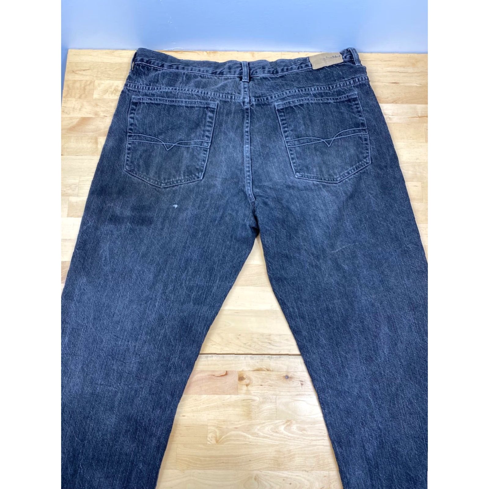 Anchor Blue VINTAGE Anchor Blue Jeans Straight Leg Black Denim 38x28 Men Size US 38 / EU 54 - 3 Thumbnail