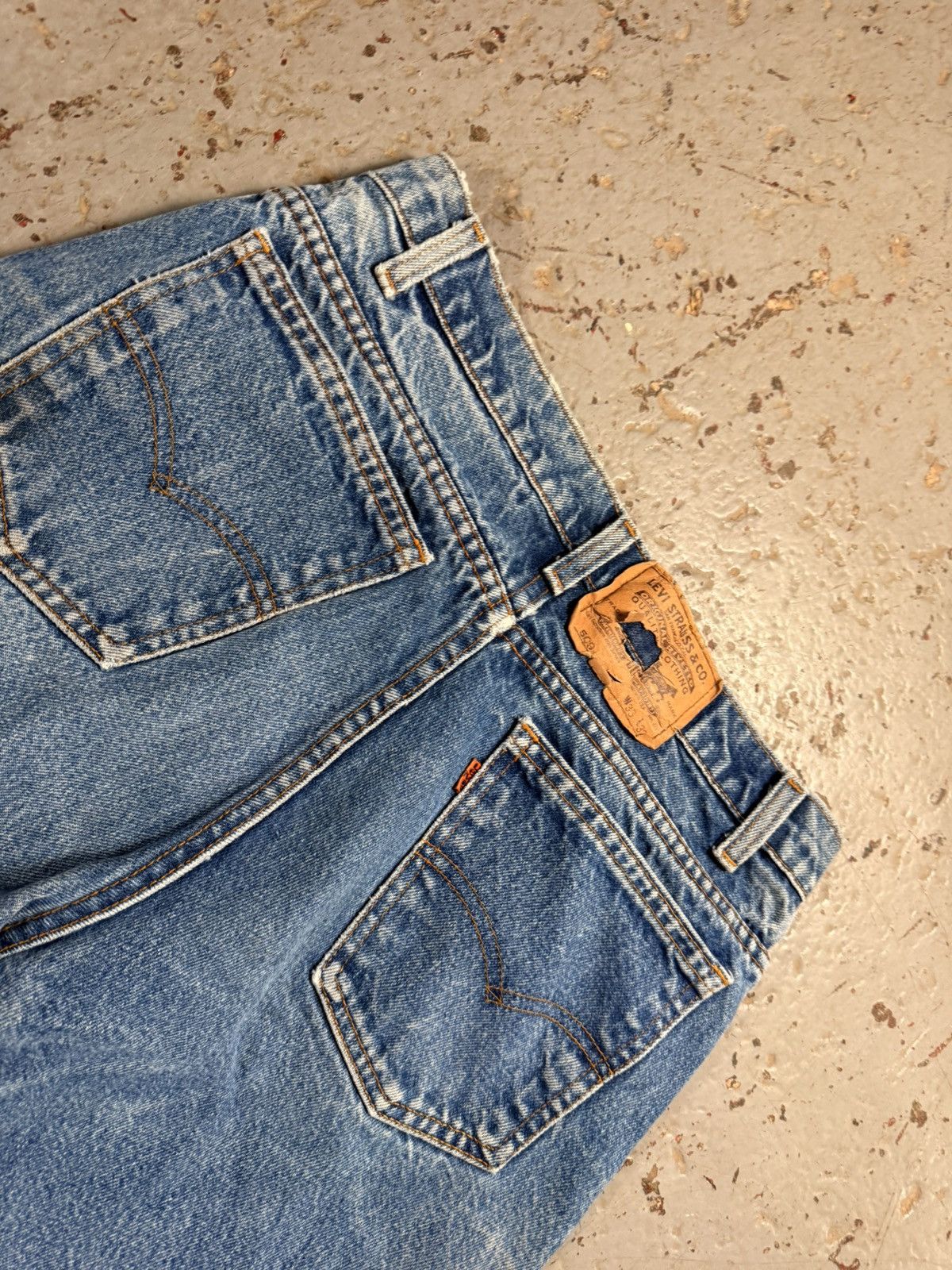 Levi's Vintage Clothing Classic 70s Orange Tag Levis Denim 500 Jeans Size US 30 / EU 46 - 3 Thumbnail
