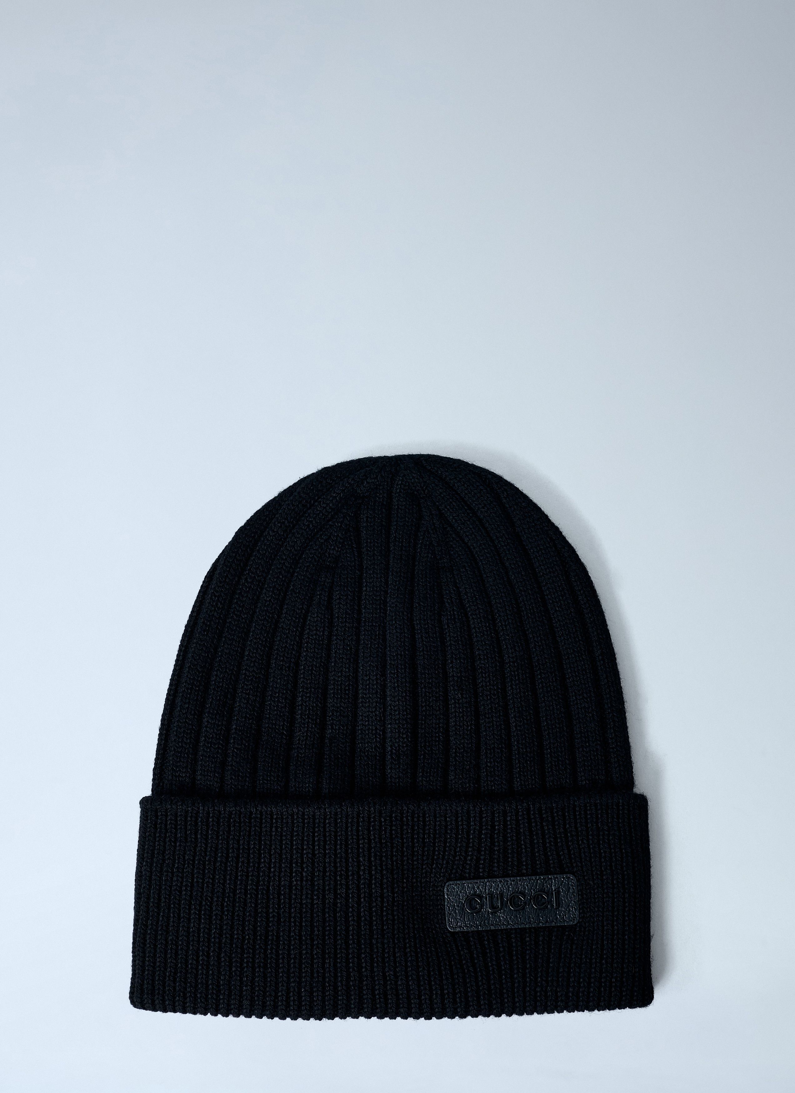 Gucci Logo Motif Beanie Hat Size ONE SIZE - 1 Thumbnail