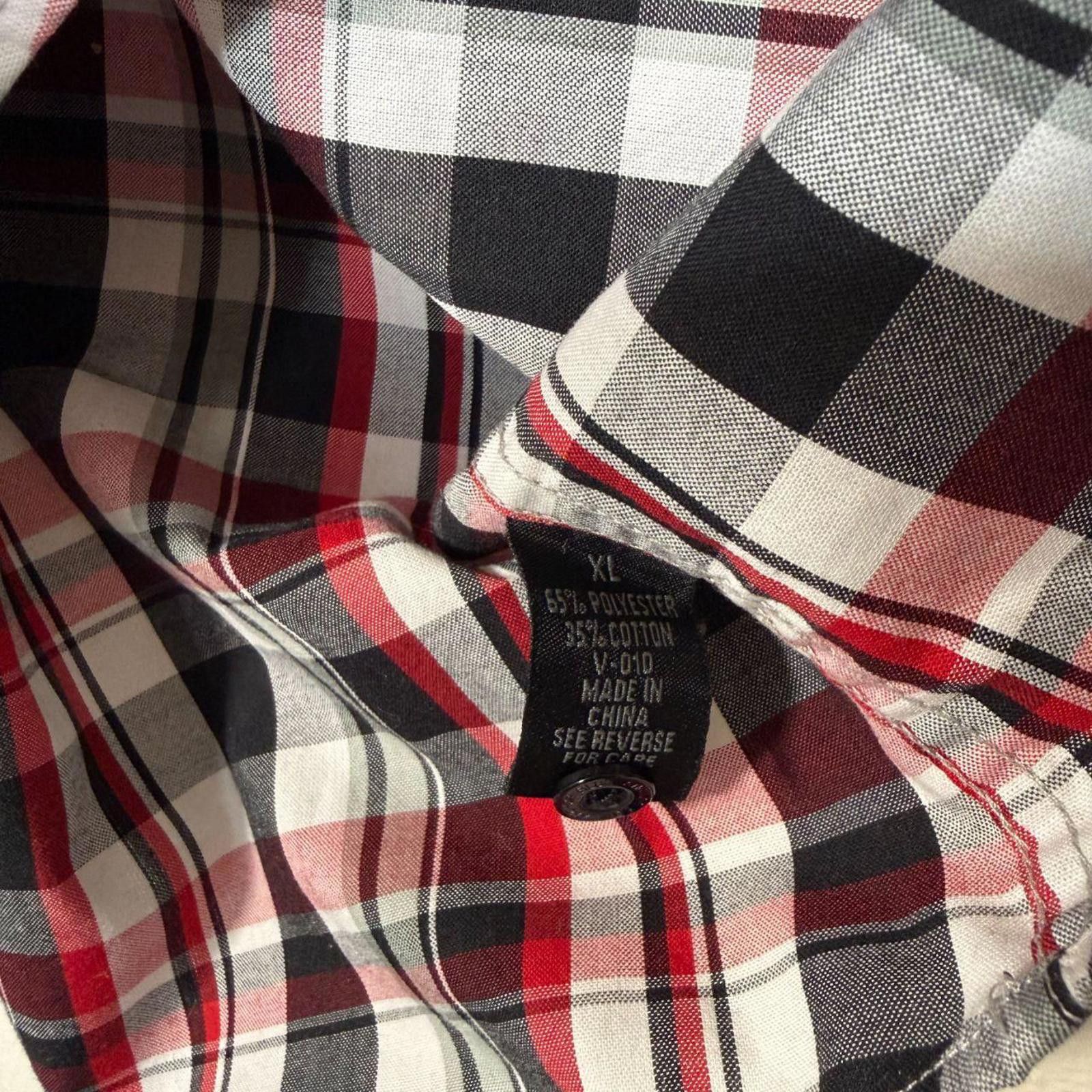 Anchor Blue Anchor Blue Shirt Men's XL Black Red Y2K Vintage Plaid Size US XL / EU 56 / 4 - 4 Thumbnail