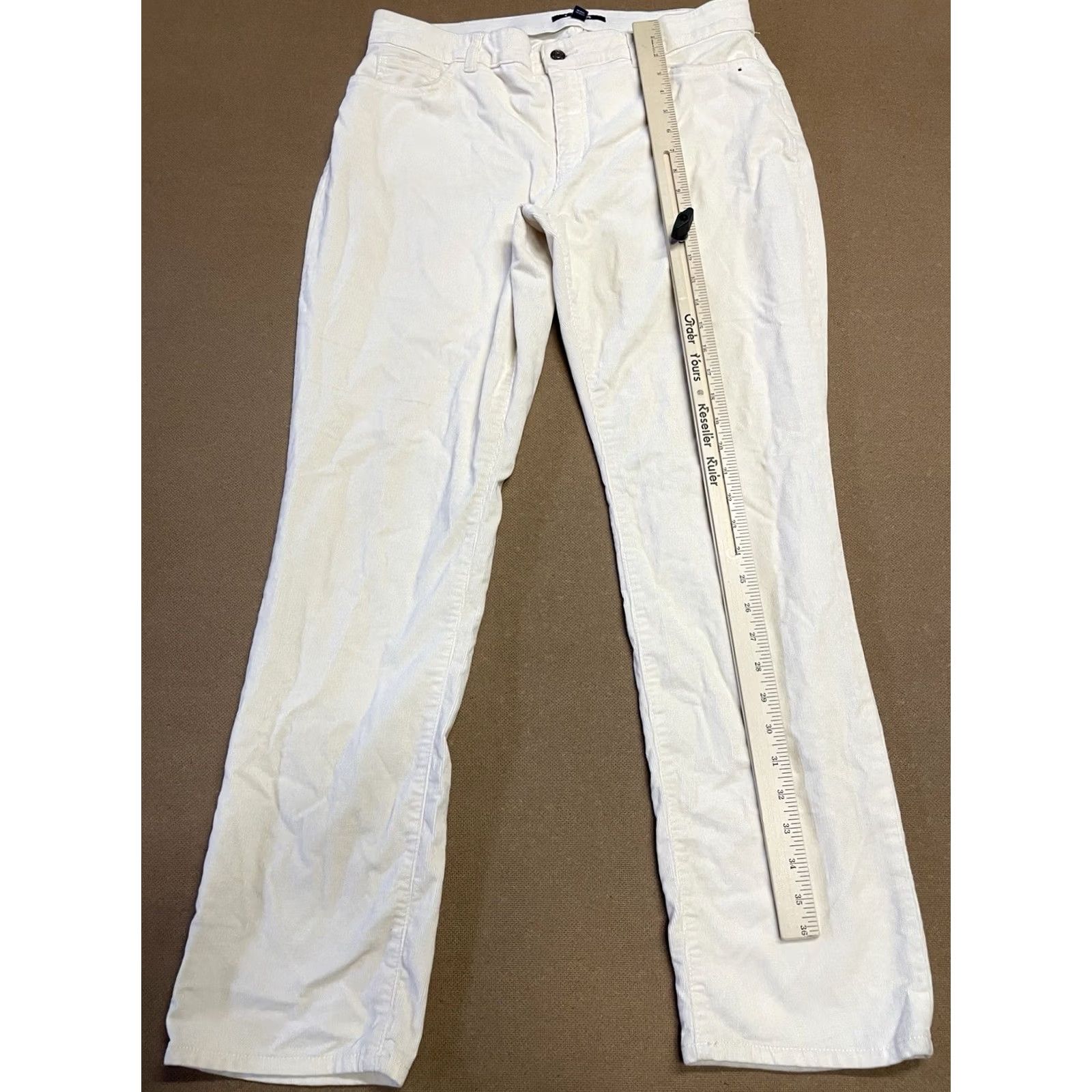 Chaps Chaps Ralph Lauren Corduroy Pants Womens 14 Beige Polo Chino Cord Zip Ladies Size 36" / US 14 / IT 50 - 5 Thumbnail