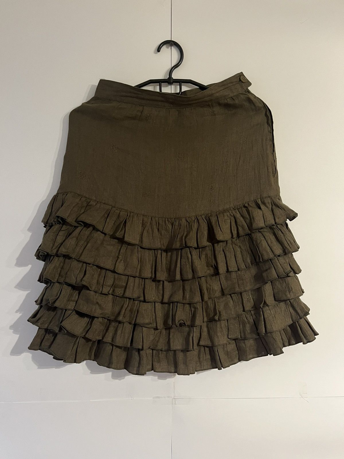 Other Umbreto Ginocchietti Avant Garde Linen Mini Skirt Size 27" / US 4 / IT 40 - 1 Thumbnail