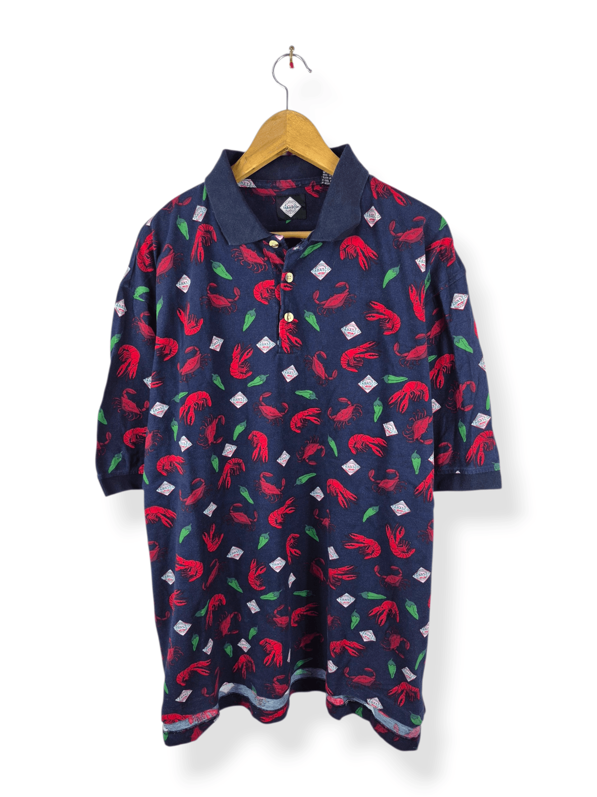 Tabasco 🔥 Tabasco Fullprint Sea Creatures Motives Polo Tee Size US XL / EU 56 / 4 - 1 Thumbnail