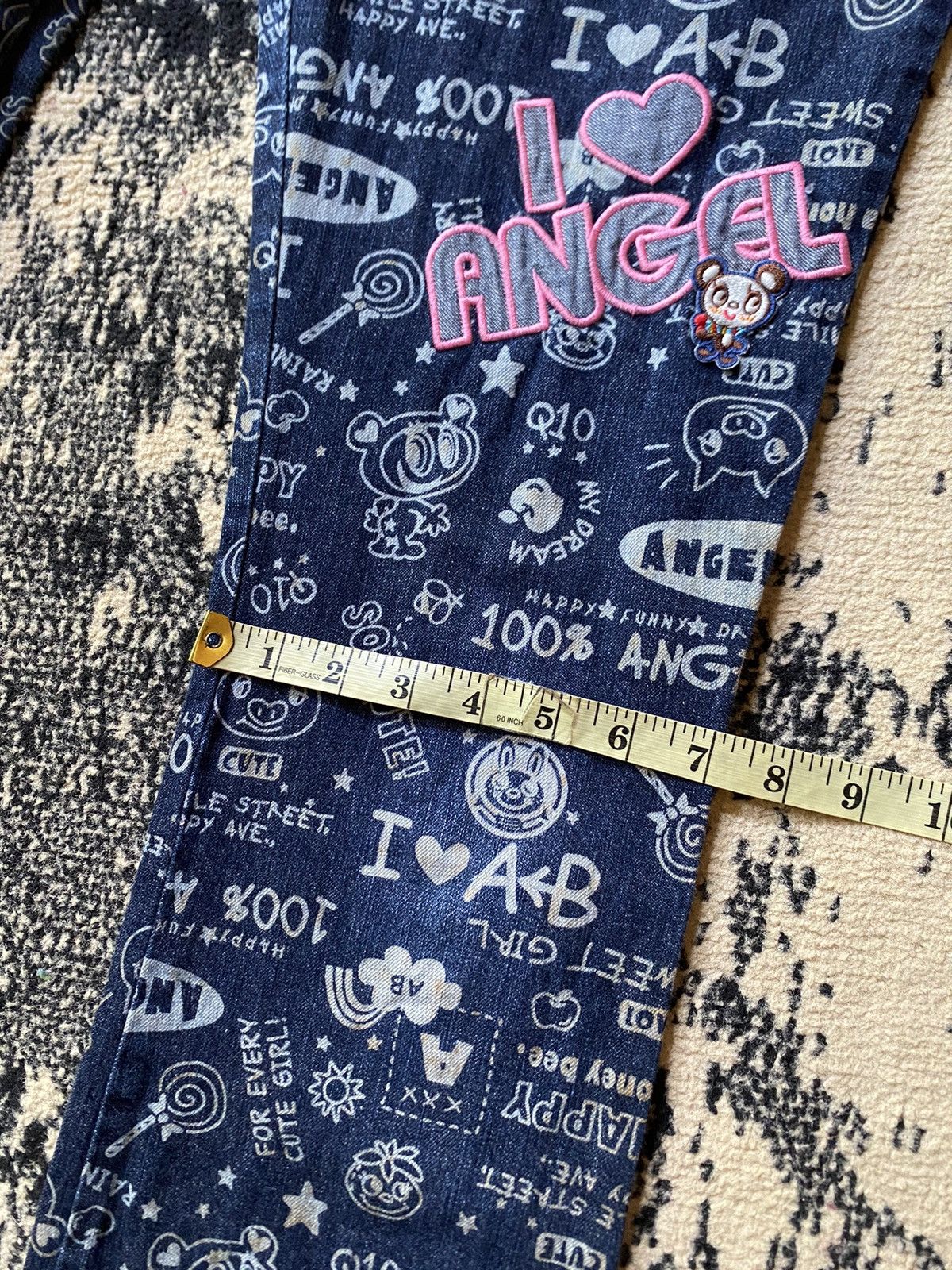 Angel Blue × Hysteric Glamour × Japanese Brand Y2K Japanes Angel Blue Flare Jeans Size 27" / US 4 / IT 40 - 14 Thumbnail