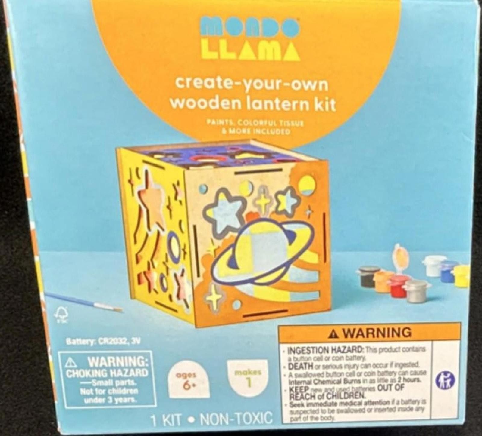Other 3 Pack Mondo Llama Create Your Own Wooden Lantern Kit, Craft Size ONE SIZE - 2 Thumbnail
