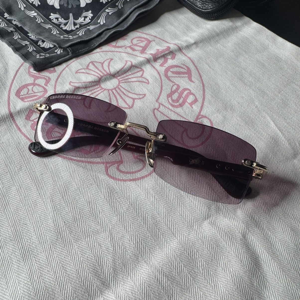 Chrome Hearts Deep 2 sunglasses Size ONE SIZE - 9 Thumbnail