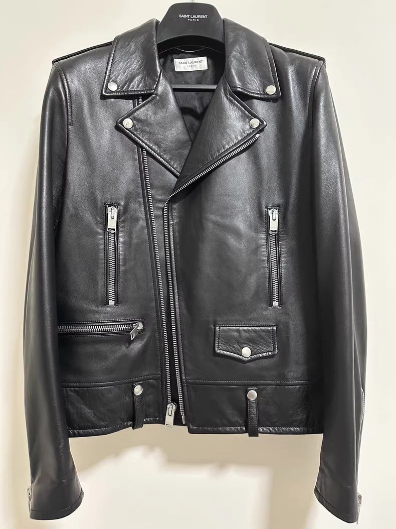 Saint Laurent Paris Saint Laurent Leather l01 Jacket Size 52 Size US L / EU 52-54 / 3 - 1 Thumbnail
