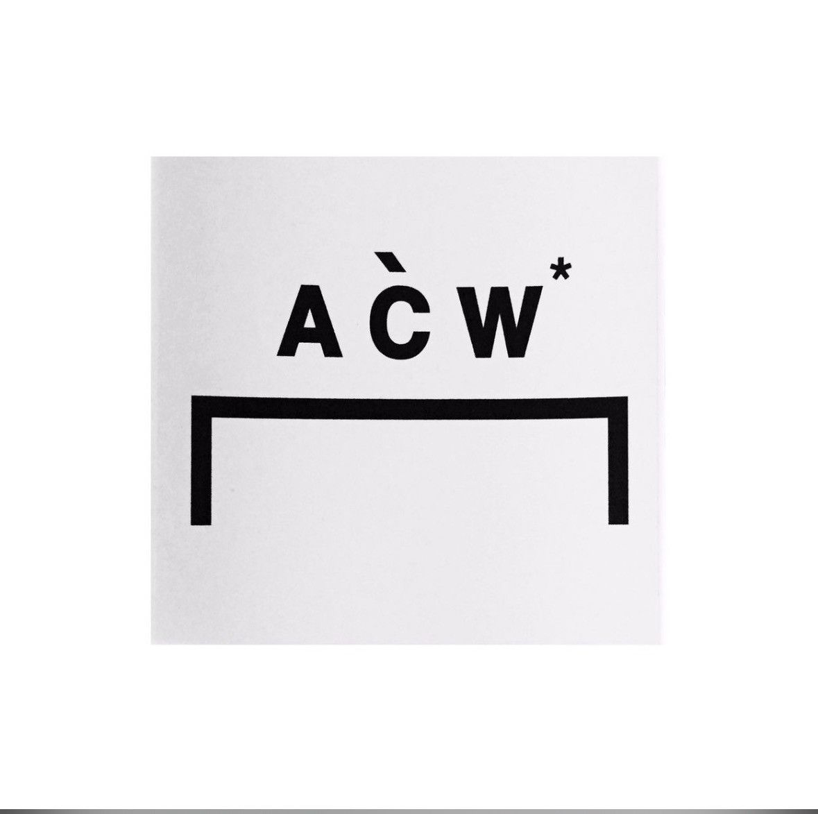 A-COLD-WALL* RARE A-COLD-WALL* SQUARE STICKER BLACK / WHITE Size ONE SIZE - 1 Preview