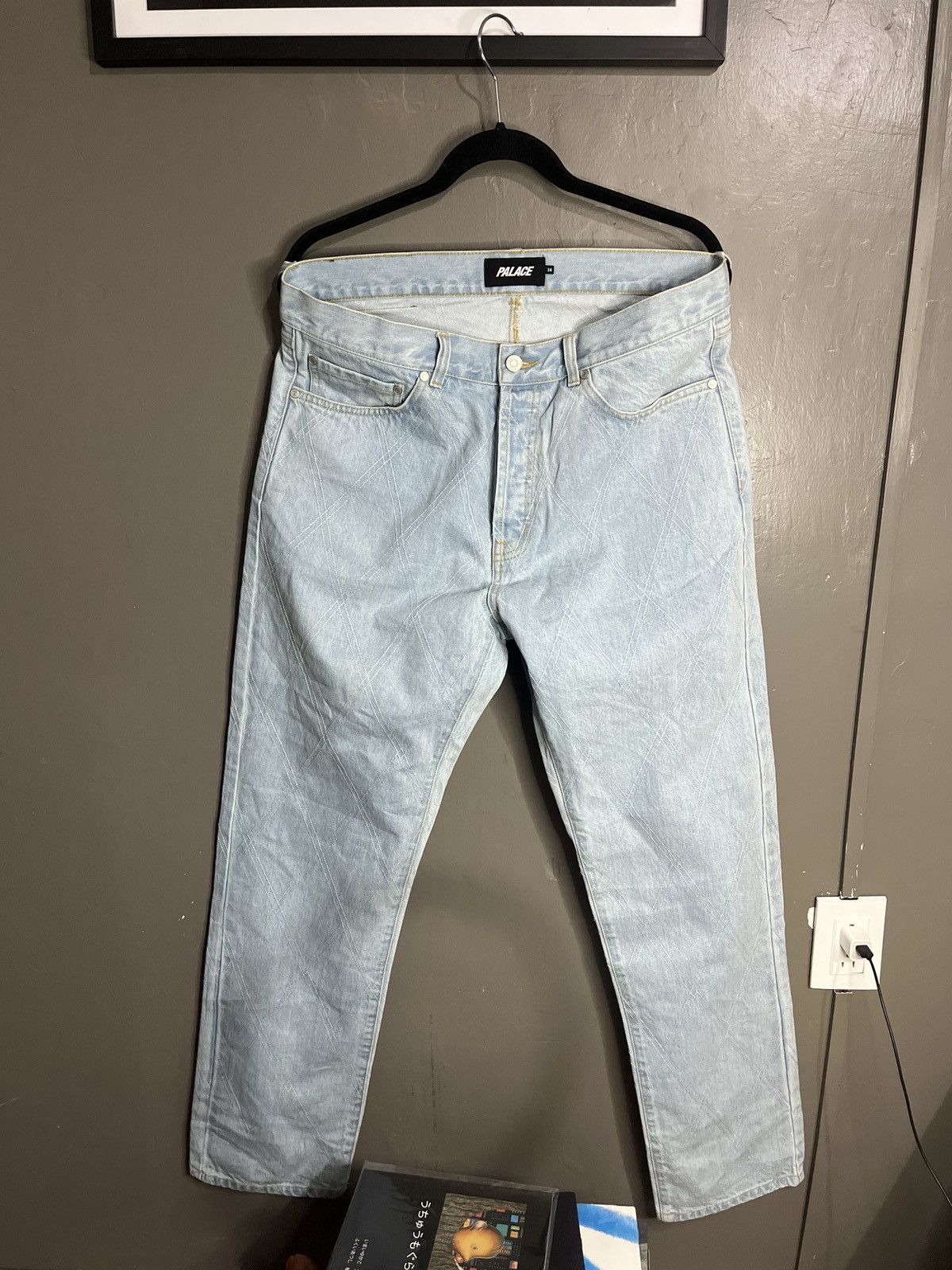 Palace Palace skateboards diamond stitch jean | Grailed
