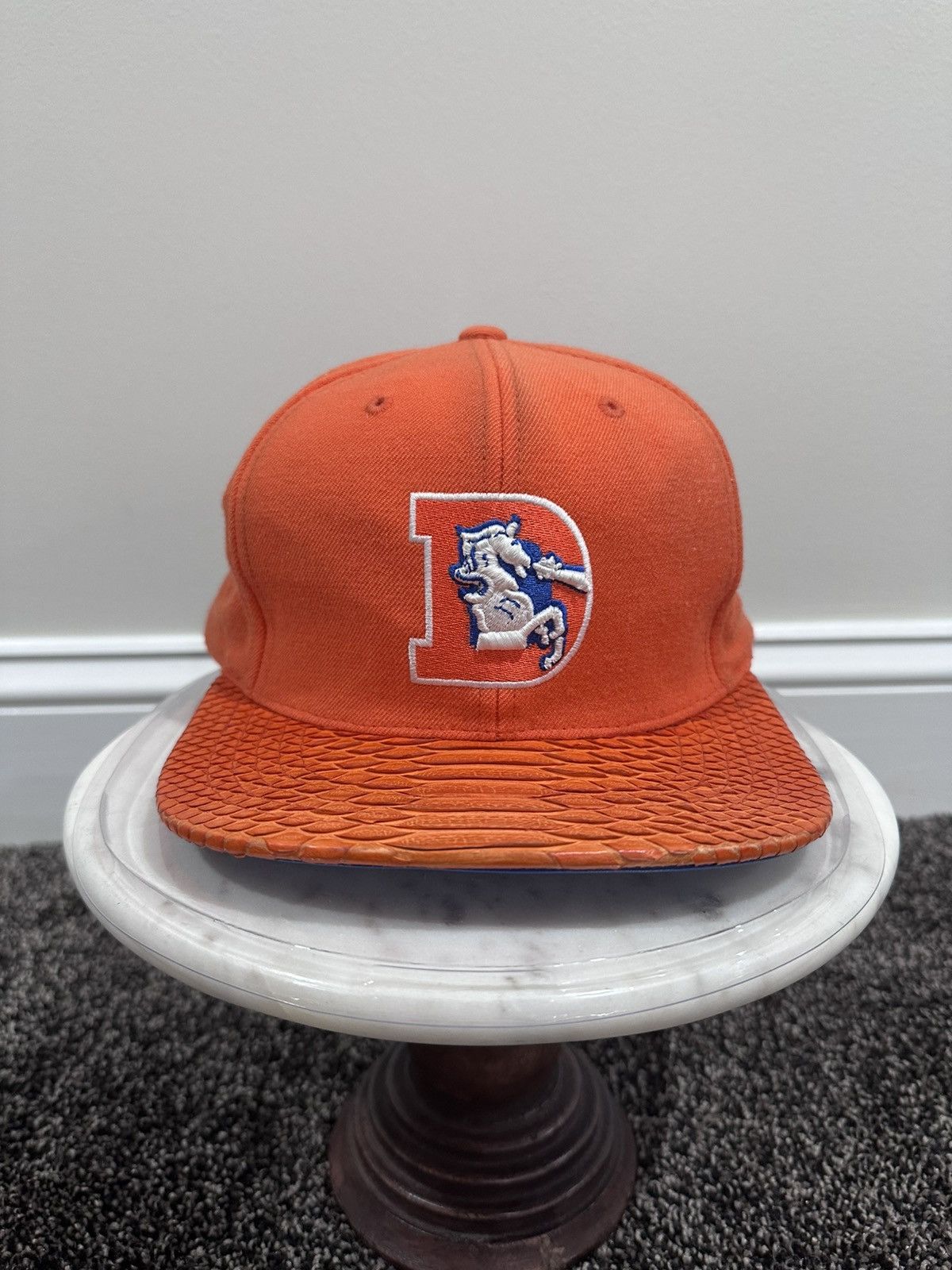 Just Don × Mitchell & Ness Just Don x Mitchell & Ness Denver Broncos Orange Python Hat Size ONE SIZE - 8 Thumbnail