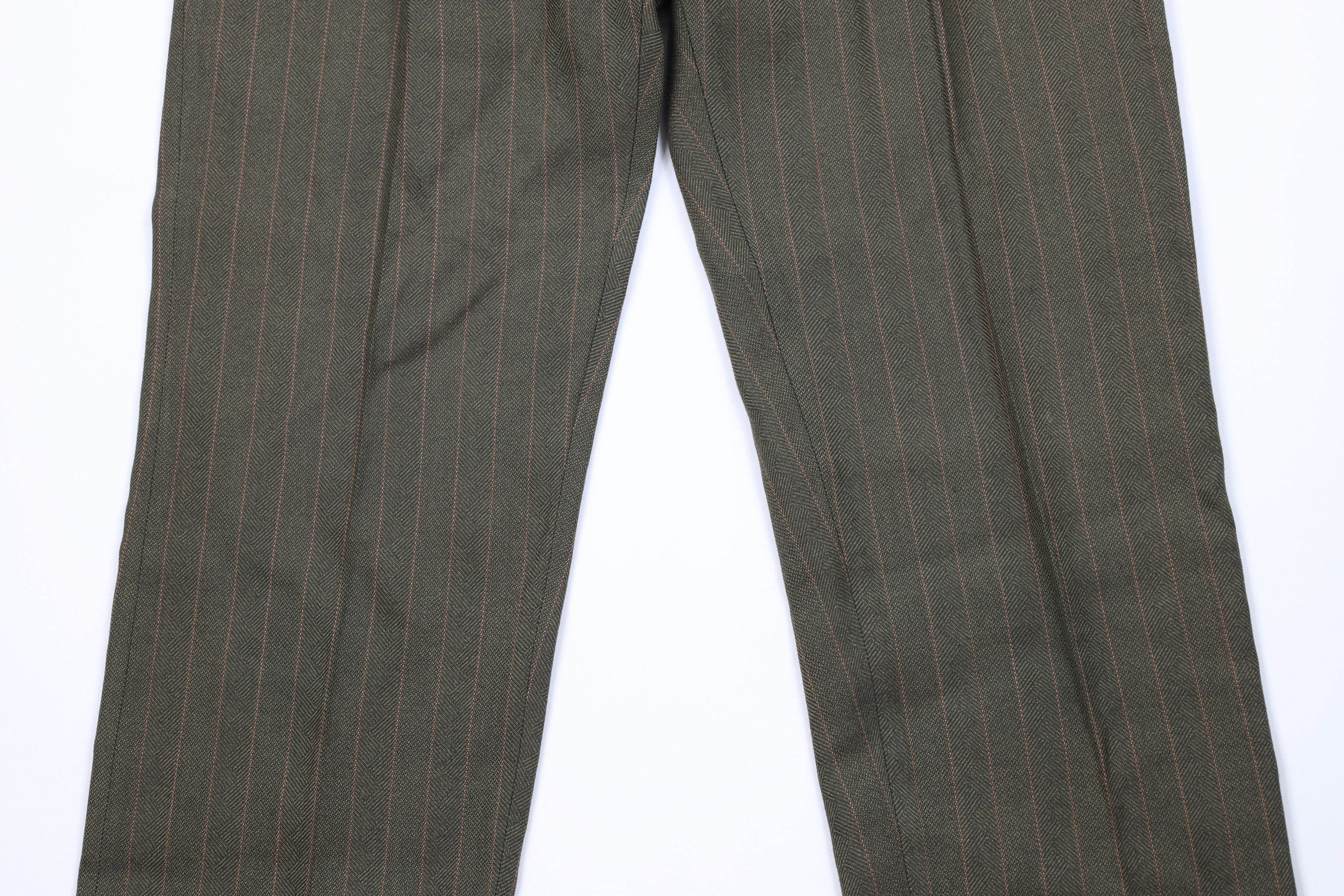 Vintage Vintage 60s 70s Streetwear Wool Pinstriped Chino Pants USA Size US 36 / EU 52 - 3 Thumbnail