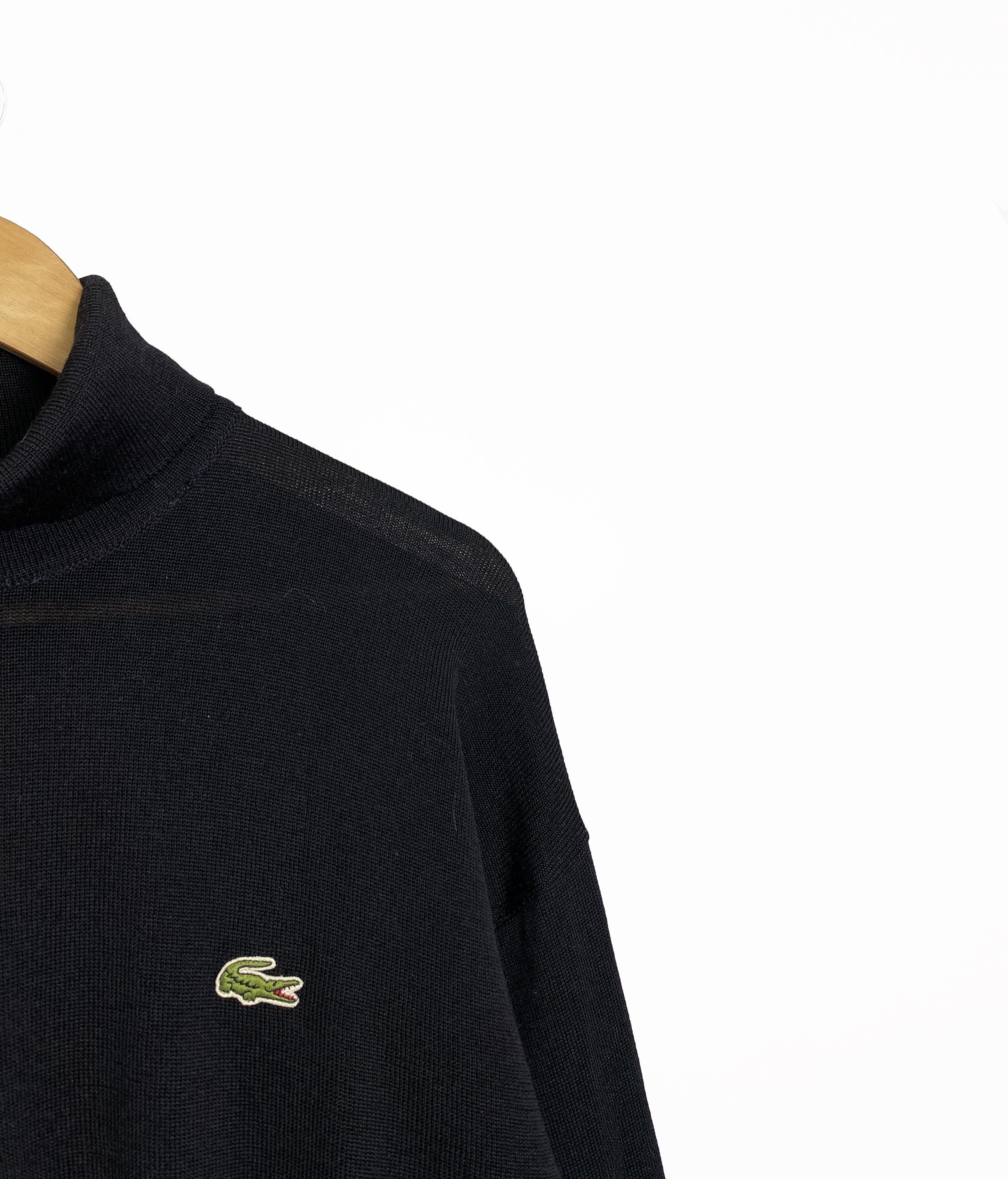 Lacoste Vintage 90's LACOSTE Made in France Wool Turtleneck Size 4 Size US L / EU 52-54 / 3 - 3 Thumbnail