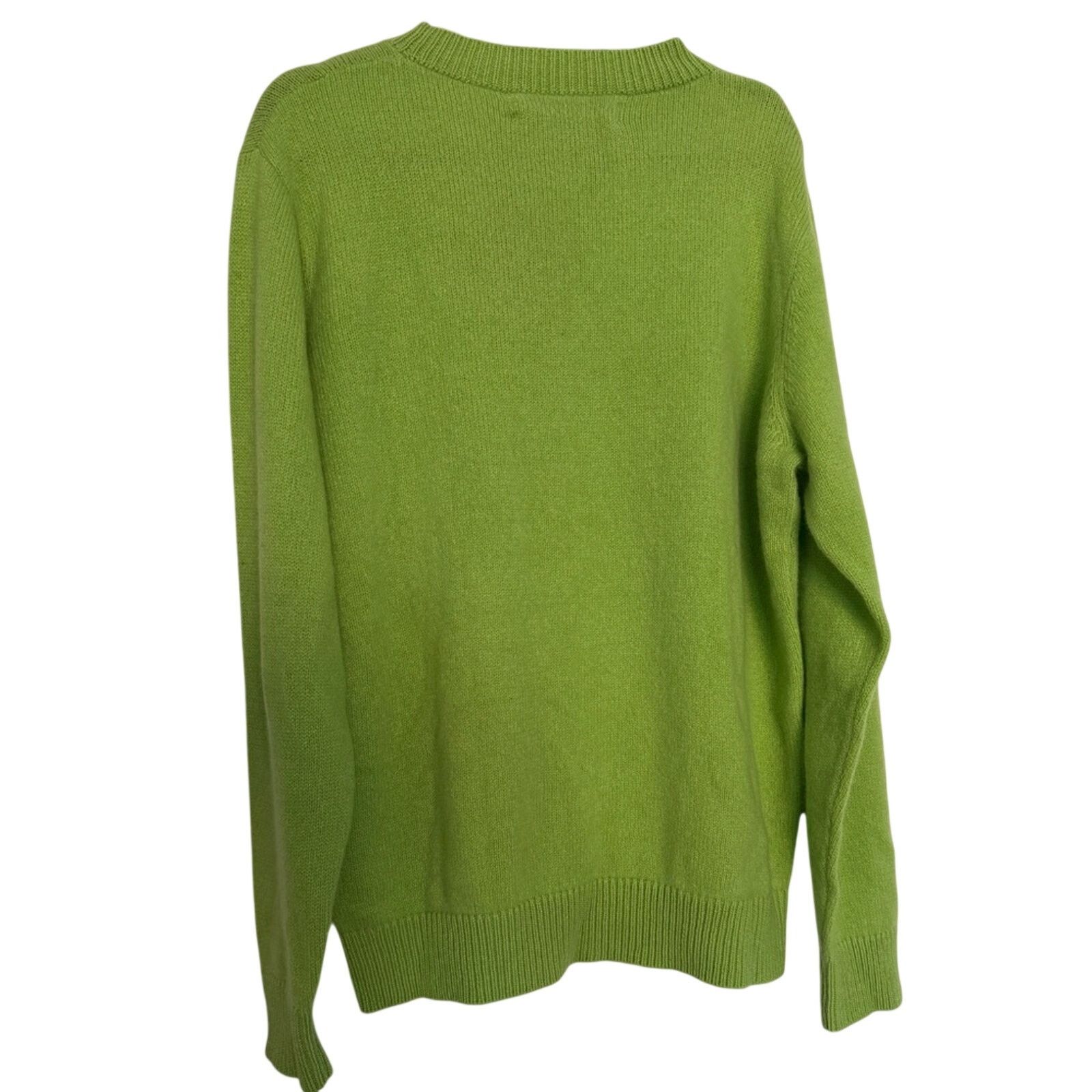 Caterpillar The Elder Statesman Pistachio Cashmere Sweater NWT Size US XL / EU 56 / 4 - 3 Thumbnail