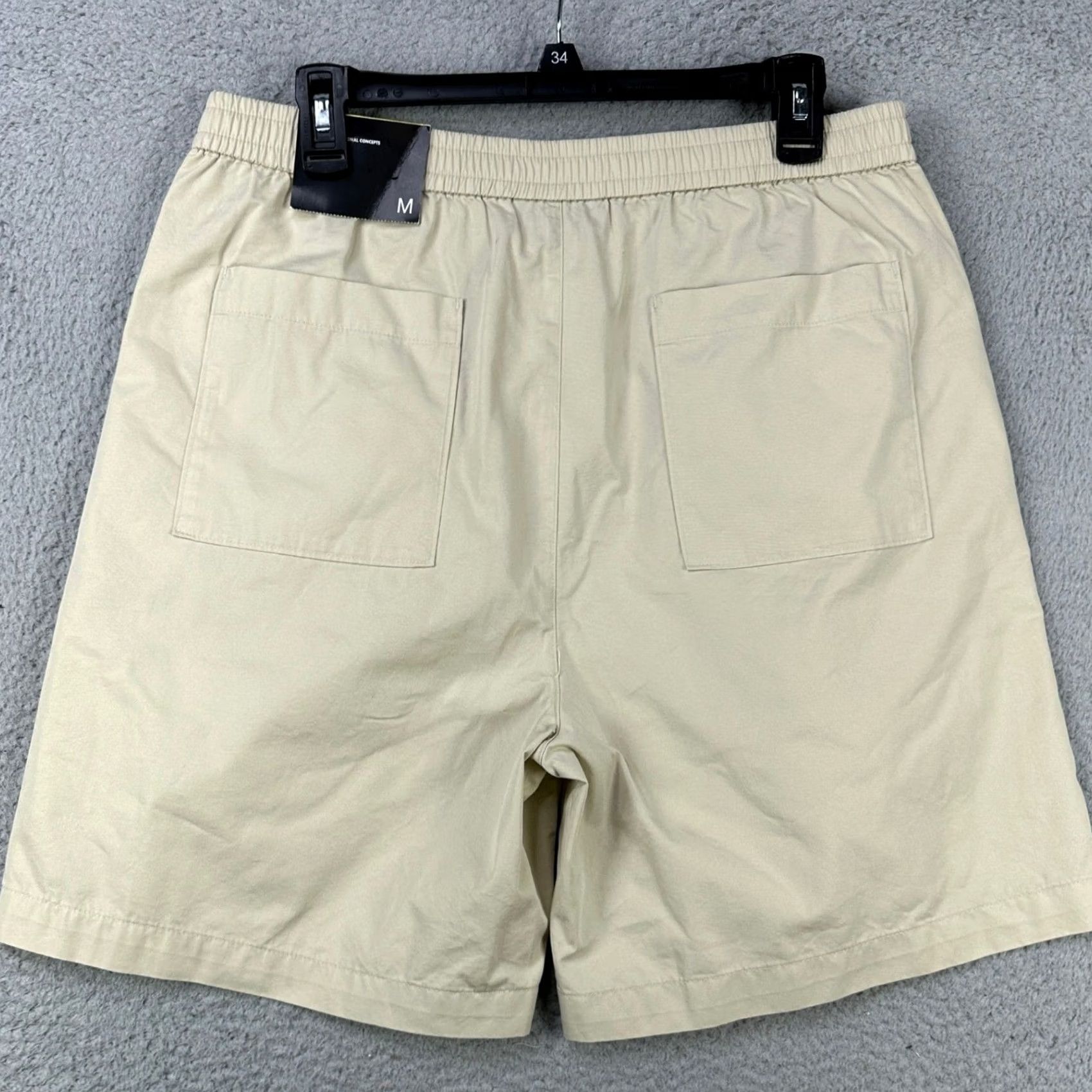Vintage INC International Concepts Mens Core Shorts Casual Medium Beige Drawstring Pockets NEW Size US 31 - 3 Thumbnail