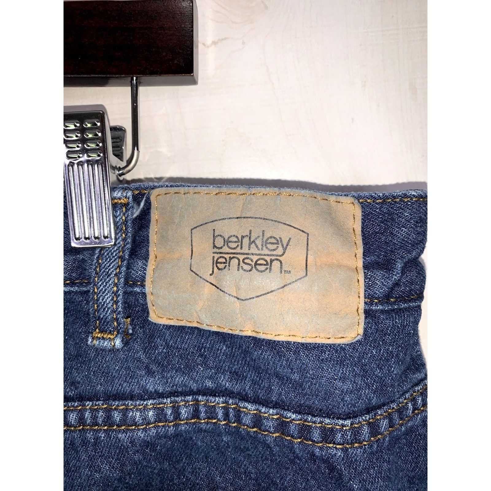 Denime Berkley Jensen Jeans Denim Straight Mens 38x32 Lined Winter Blue Fr Jeans Size US 38 / EU 54 - 6 Thumbnail