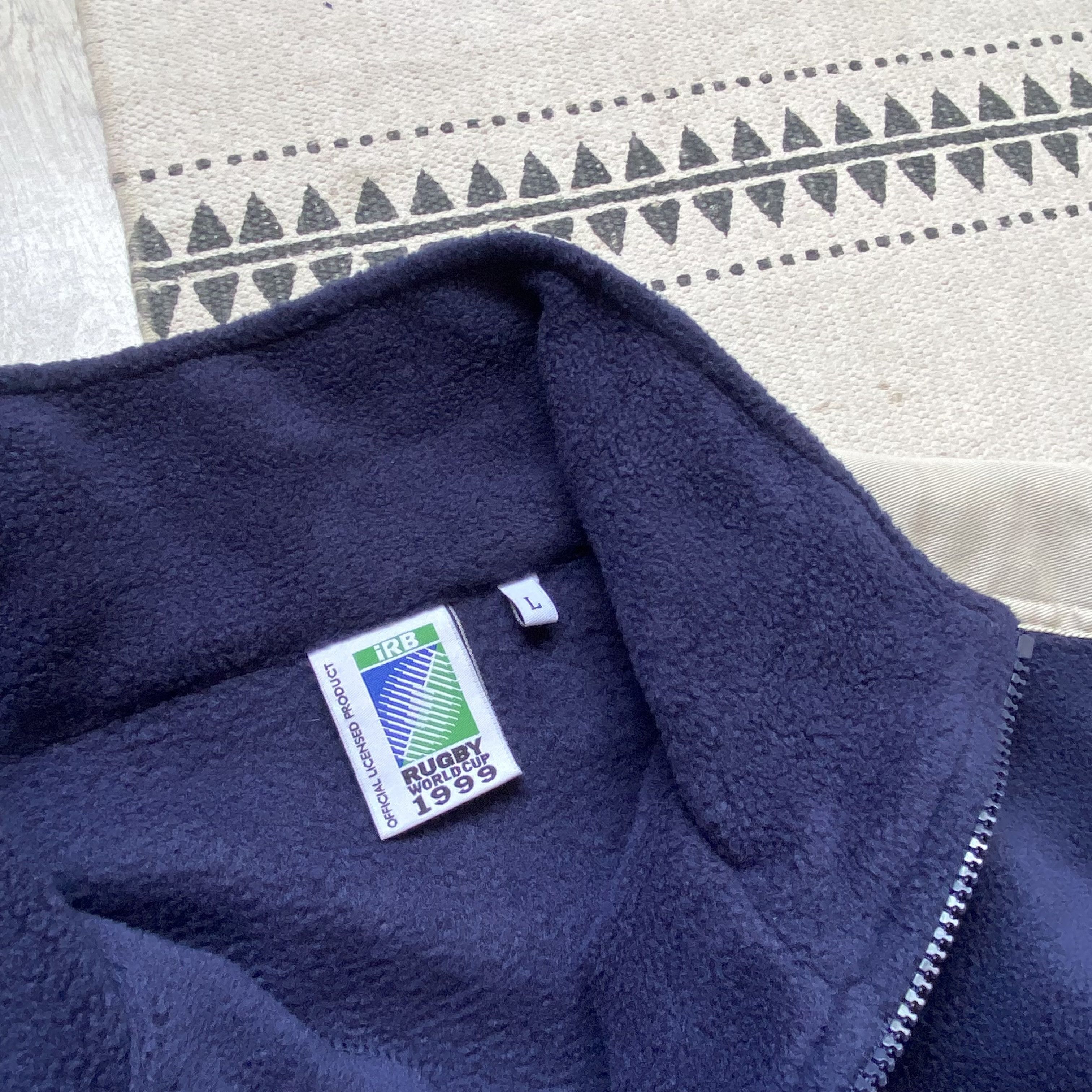 Cotton Traders 🏈 IRF Vintage 90s England Rugby Fleece Sweater Half zip Size US L / EU 52-54 / 3 - 7 Thumbnail