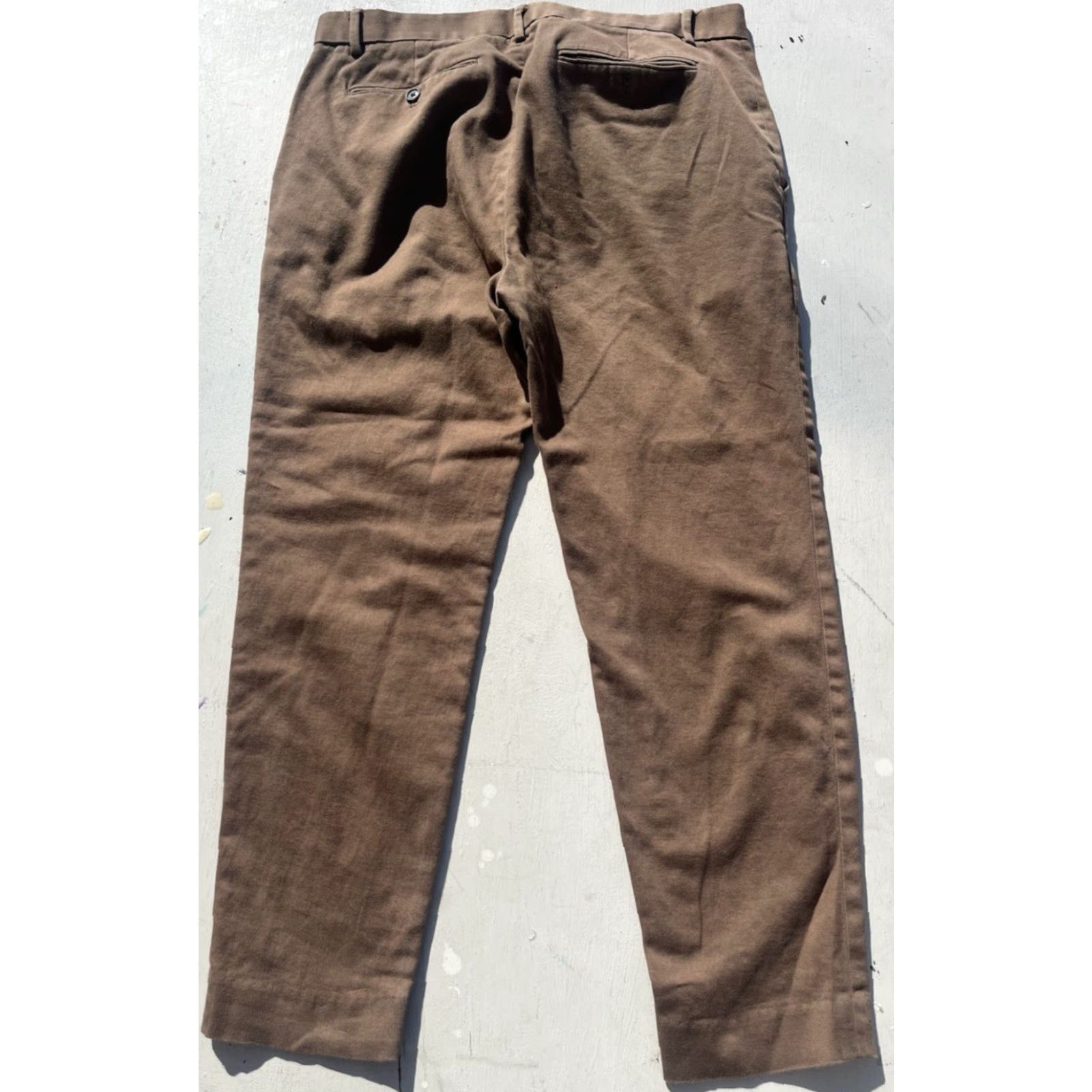 Banana Republic Banana Republic Men's Pants Traveler 33x30 Brown Stretch Casual City Business Size US 33 - 6 Thumbnail
