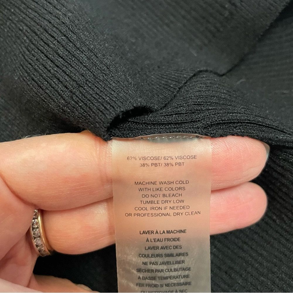 Other Margaret O'Leary Black Bell Sleeve Viscose Sweater Size L Size L / US 10 / IT 46 - 7 Thumbnail