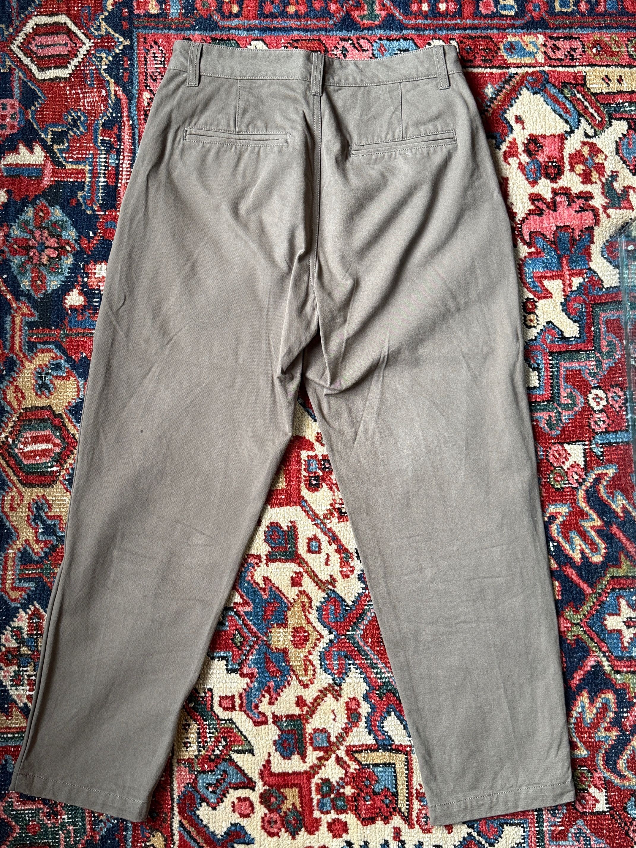FrizmWORKS FrizmWORKS Men's OG Haworth One Tuck Trousers in Olive Size US 32 / EU 48 - 3 Thumbnail