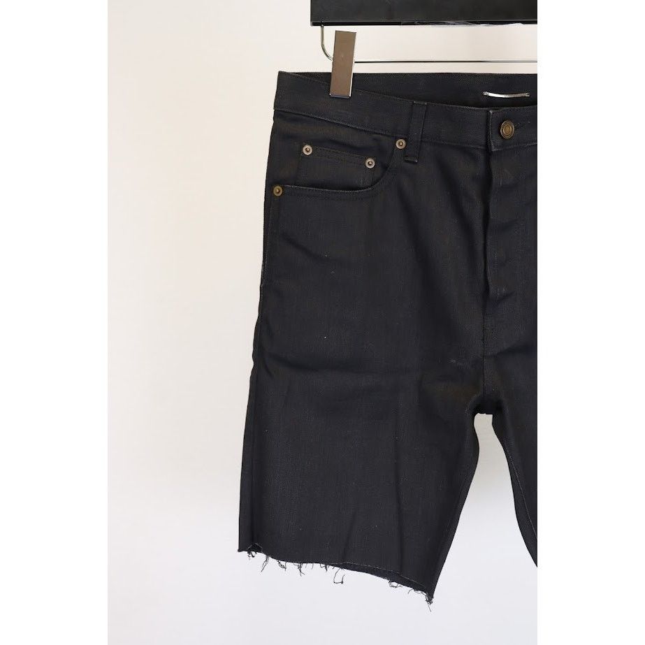 Saint Laurent Paris o1rshd1 Denim Short in Black Size US 31 - 4 Thumbnail