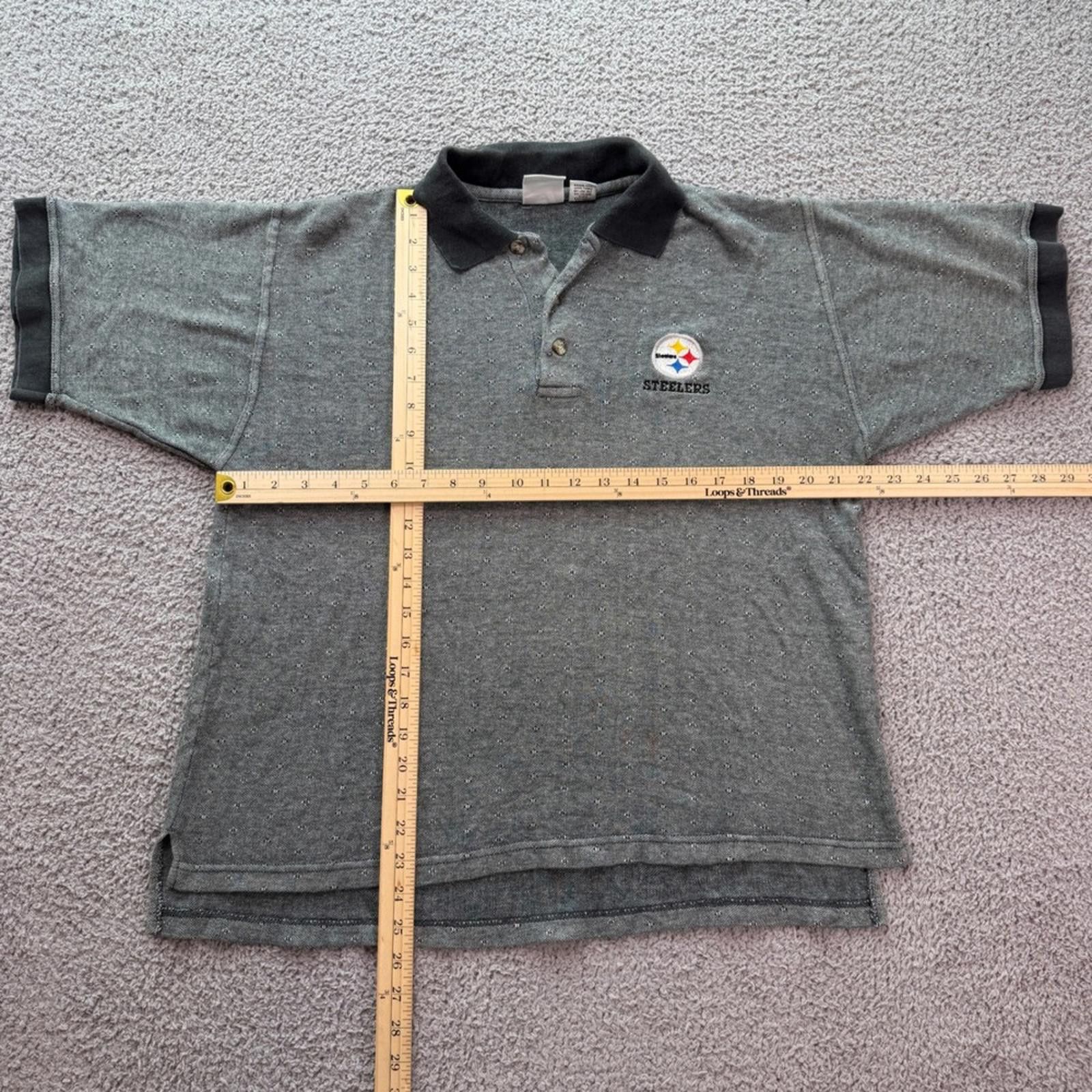 Other Pittsburgh Steelers Polo Shirt Mens M Grey NFL Football Size US M / EU 48-50 / 2 - 2 Thumbnail