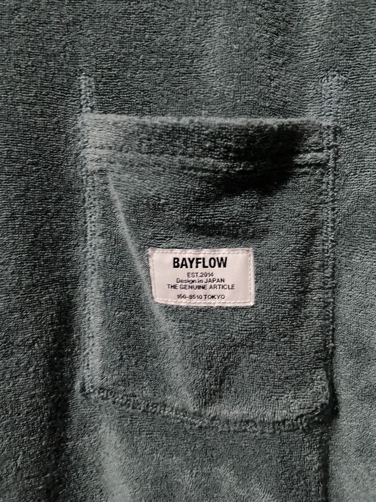 Japanese Brand Bayflow japan terry one pocket t shirt size xl Size US XXL / EU 58 / 5 - 3 Thumbnail