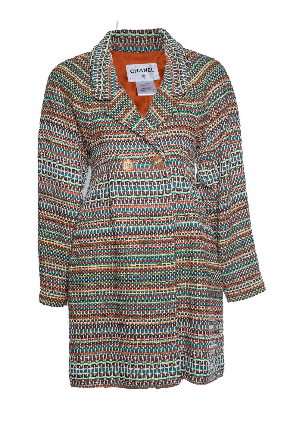 Chanel Chanel, Paris Seoul double breasted tweed coat Size S / US 4 / IT 40 - 1 Thumbnail