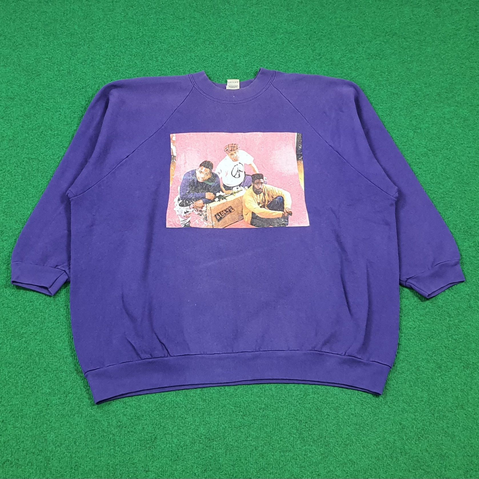 Fruit Of The Loom Vintage 90s La Soul 3 Feet Sweatshirt C289N13 Size US XXL / EU 58 / 5 - 1 Thumbnail