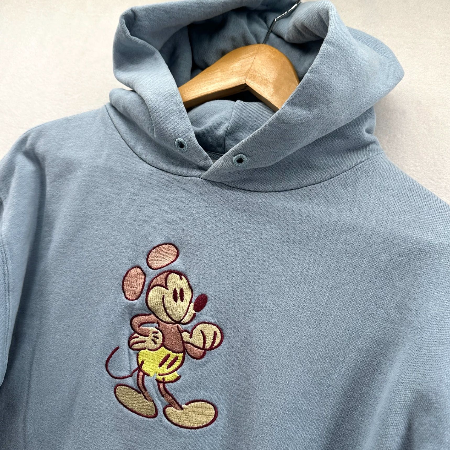 Disney Disney Parks Mickey Mouse Embroidered Hoodie Light Blue Size Small Heavyweight Size S / US 4 / IT 40 - 2 Thumbnail