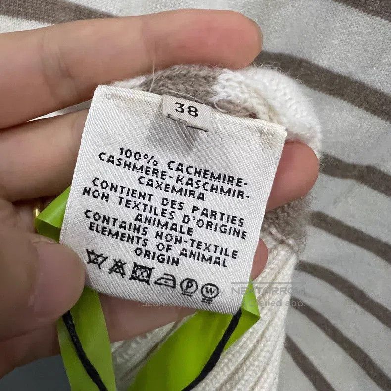Hermes Hermes Striped Pattern Printed Cashmere Cardigan Size XS / US 0-2 / IT 36-38 - 5 Thumbnail