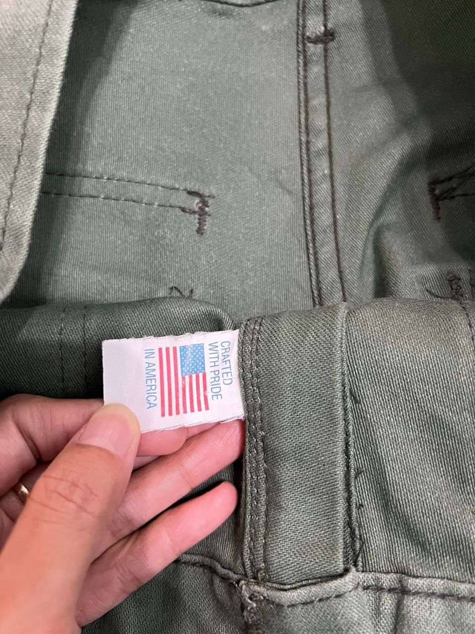 Japanese Brand Gung Ho Baker Pants Green Army Size US 31 - 7 Thumbnail