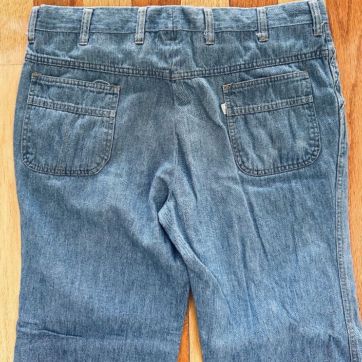 Levi's Vintage Clothing VINTAGE 1970s LEVI'S PANATELA DENIM JEANS WIDE FLARE 38/30 Size US 38 / EU 54 - 7 Thumbnail
