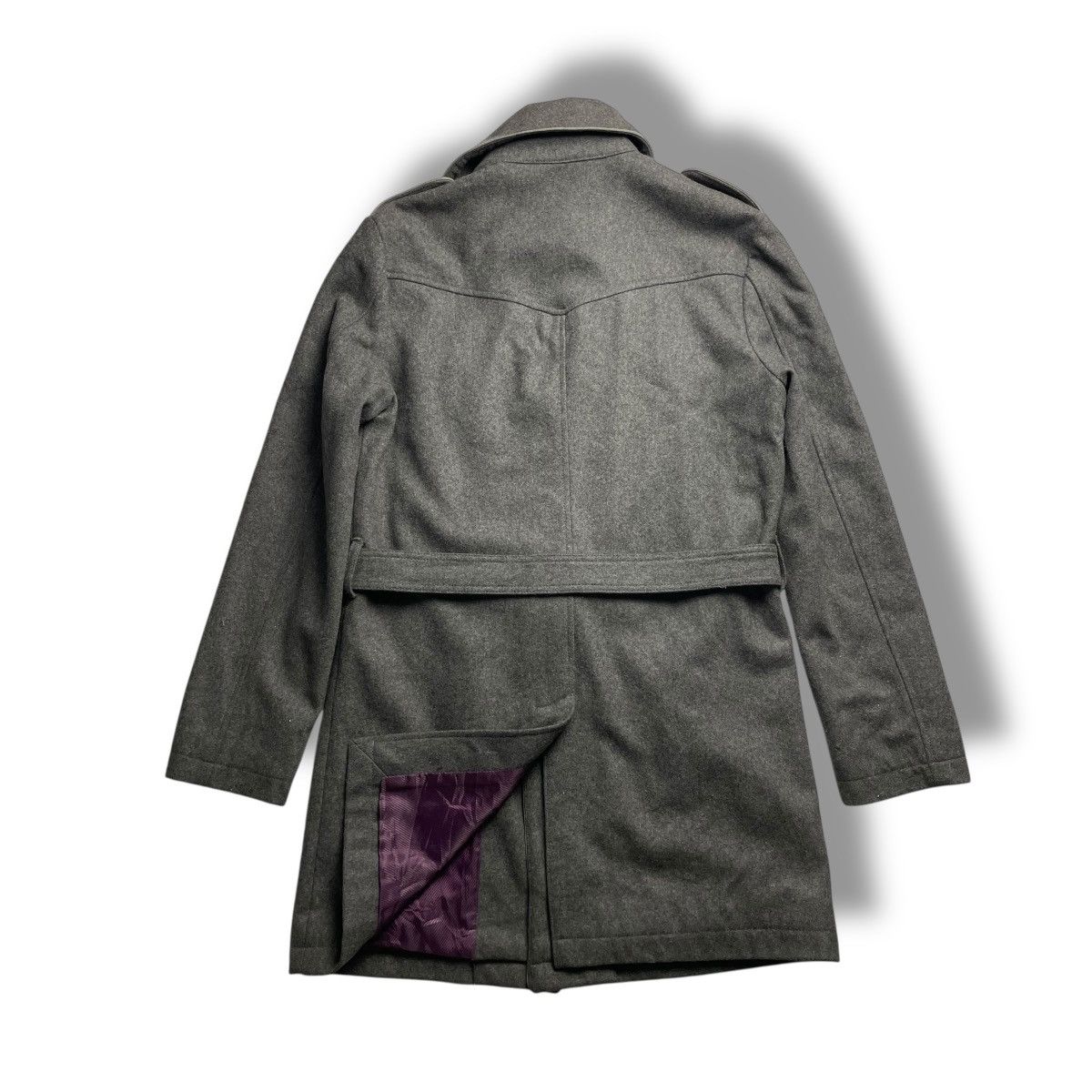 If Six Was Nine 🇯🇵 SEMANTIC DESIGN PUNK AVANT GARDE BELTED WOOL TRENCH COAT Size US L / EU 52-54 / 3 - 3 Thumbnail