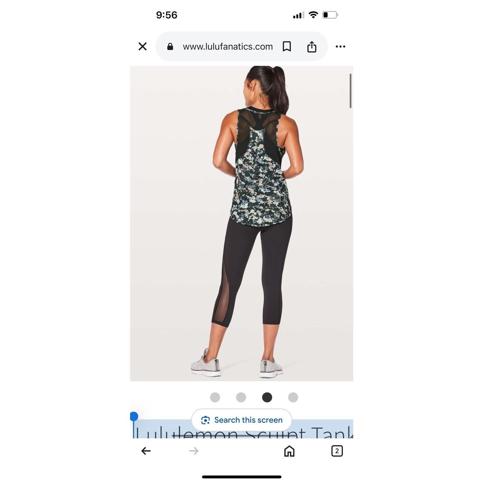 Lululemon Lululemon Sculpt Tank IISpring Bloom Black top 2 A000456 Size XS / US 0-2 / IT 36-38 - 6 Thumbnail