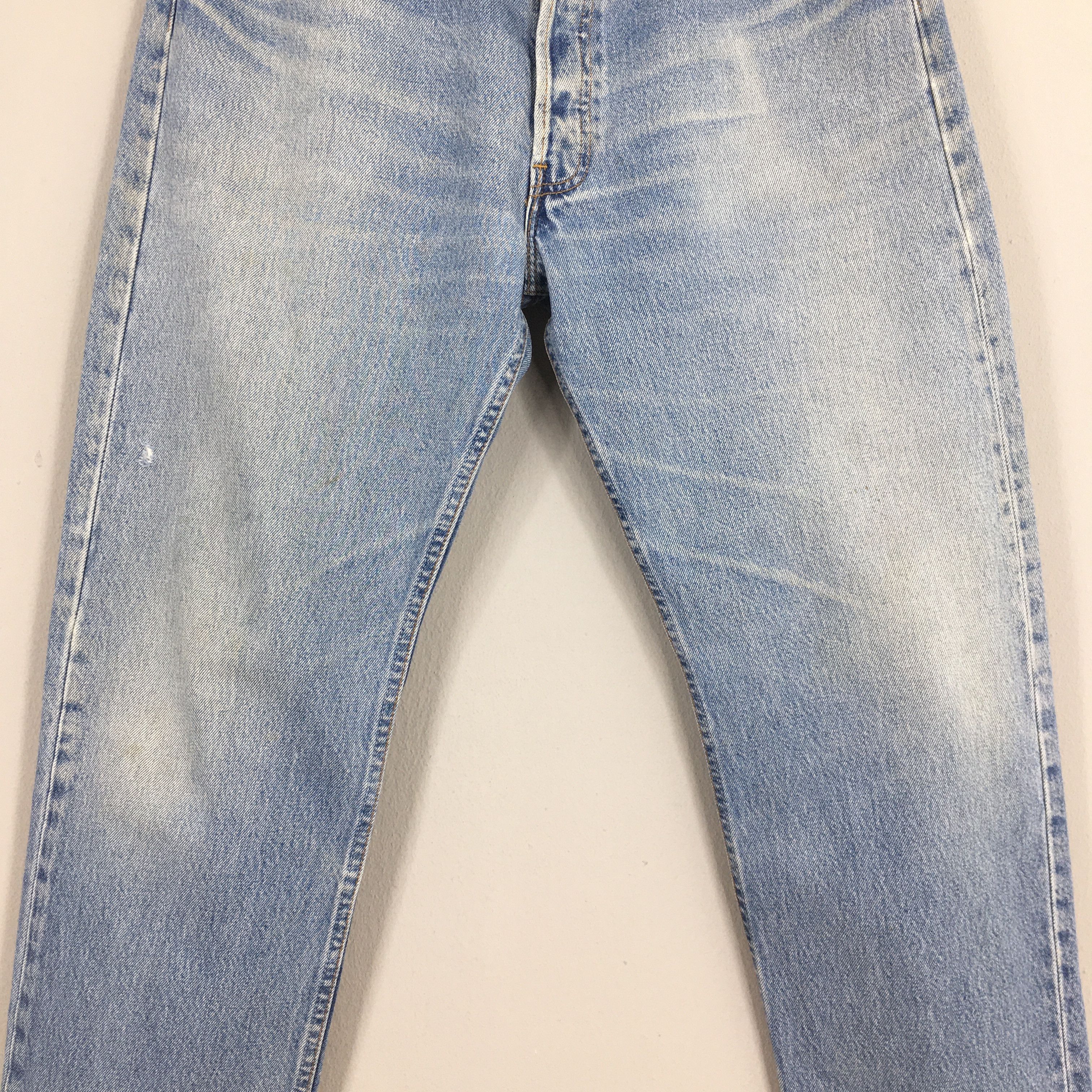 Levi's Size 34x30 Vintage 90s Levi's 501 Distressed Jeans S1430 Size US 34 / EU 50 - 3 Thumbnail