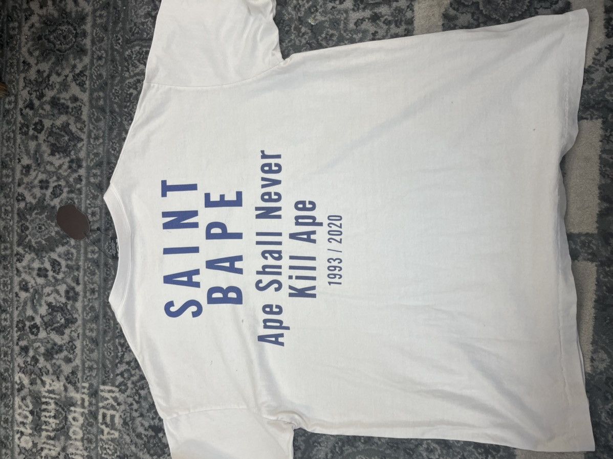 Bape × Saint Michael Saint Bape Skull T shirt Size US XXL / EU 58 / 5 - 2 Thumbnail