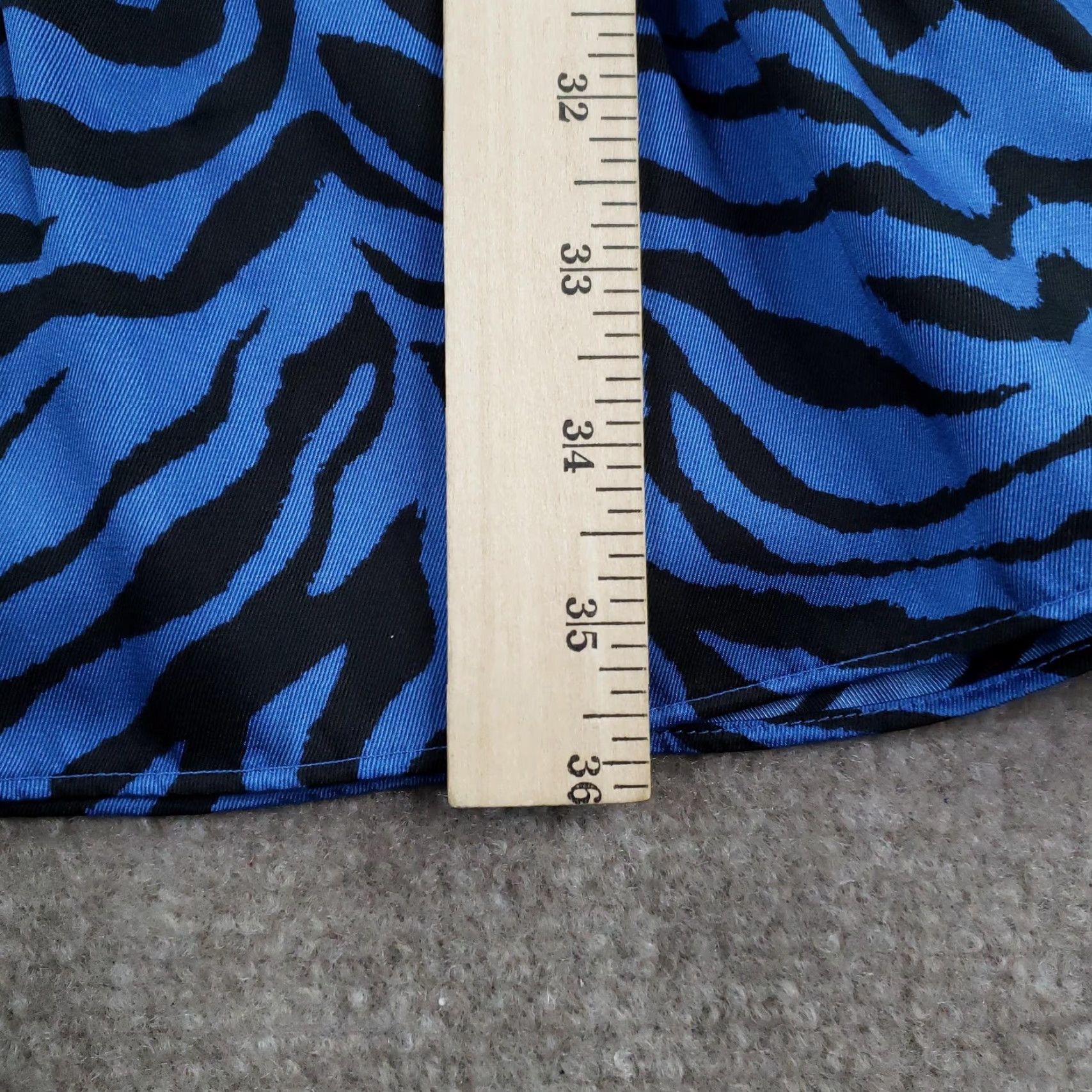 Rebecca Minkoff Rebecca Minkoff Dress Womens L Blue Zebra Print Sleeveless Fit & Flare Mini Size L / US 10 / IT 46 - 5 Thumbnail