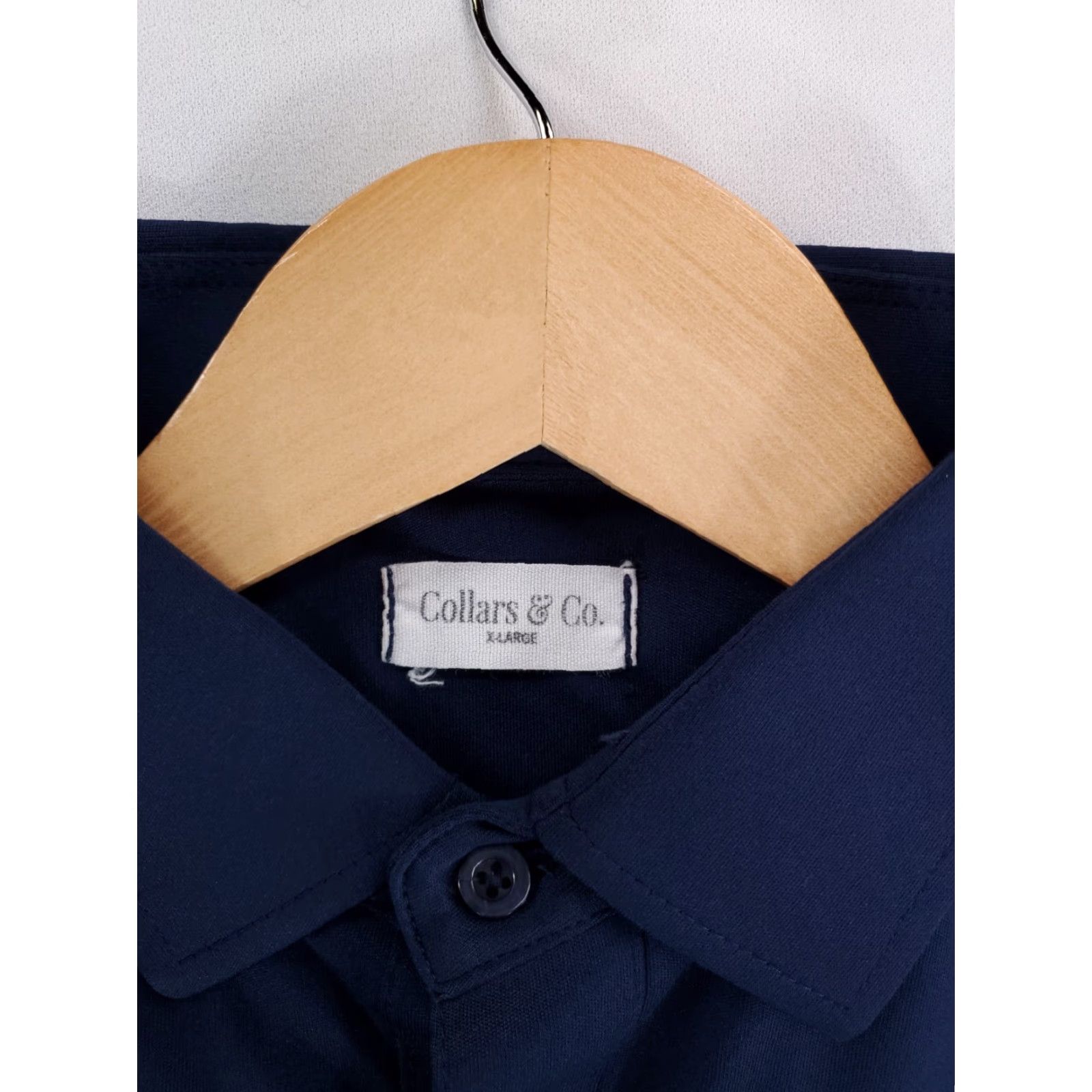 CO Collars & Co Polo Shirt Short Sleeve Blue Mens XL Size US XL / EU 56 / 4 - 6 Thumbnail