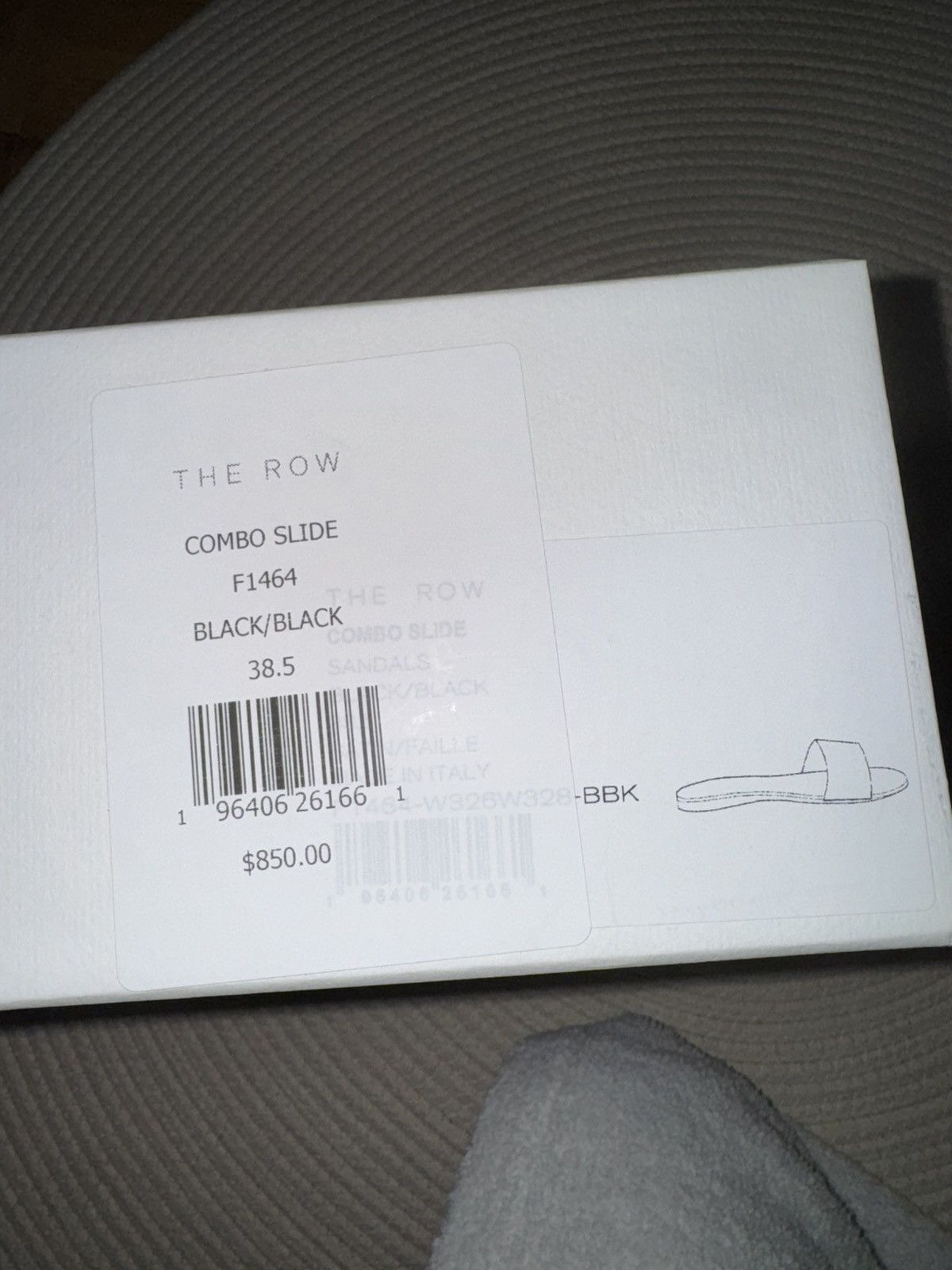 The Row The Row Combo black satin slides size EU 38.5 Size US 8 / IT 38 - 8 Thumbnail