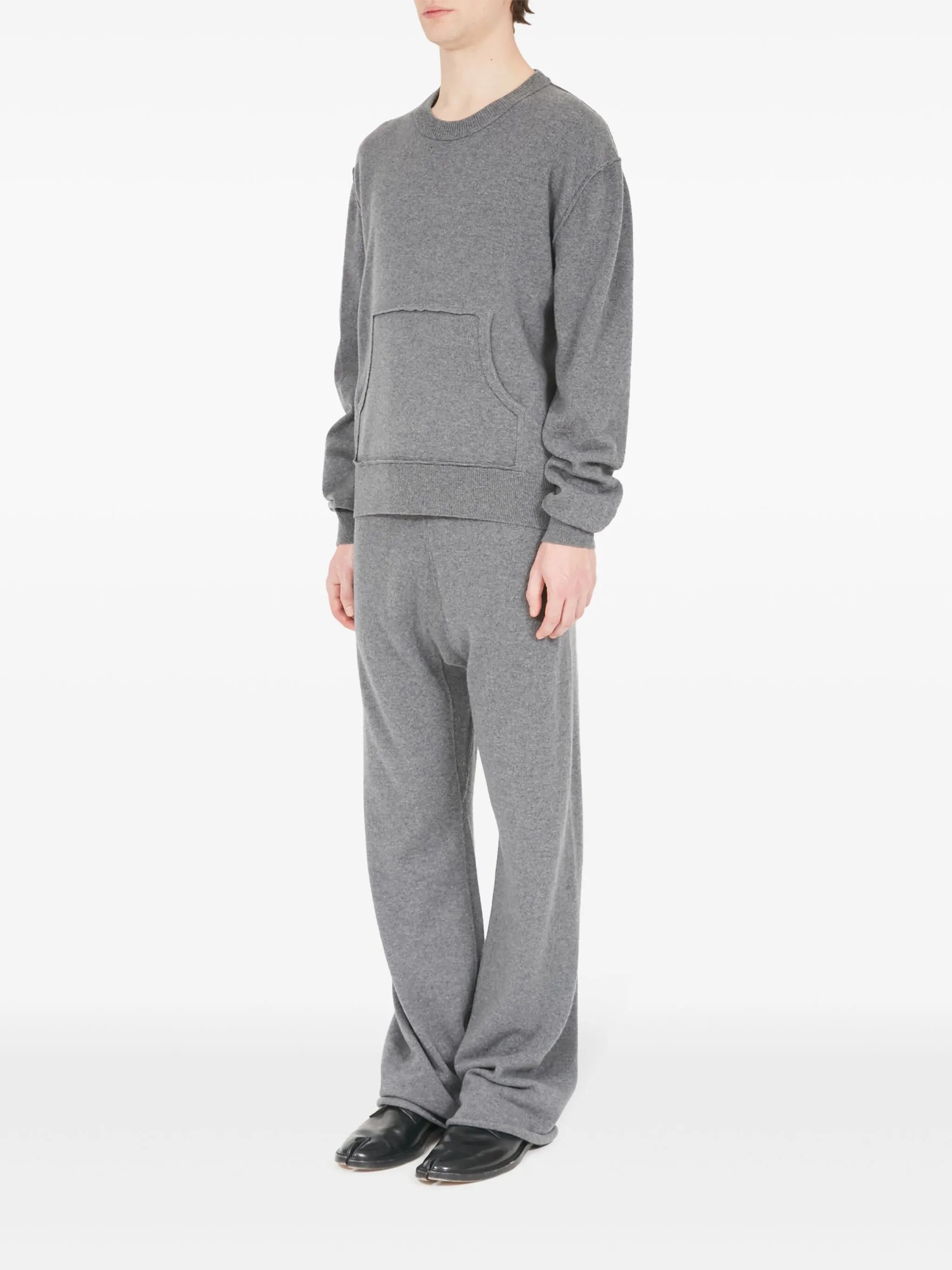 Maison Margiela oc11z0326 Pouch Pocket Sweater in Grey Size US XS / EU 42 / 0 - 6 Thumbnail