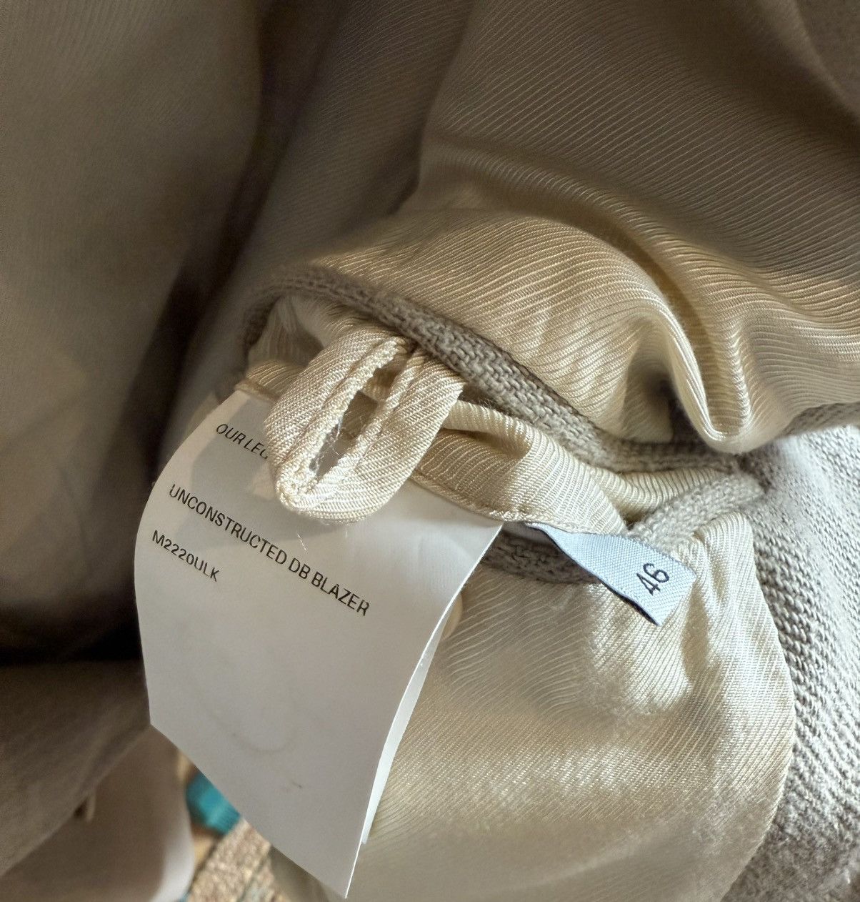 Our Legacy Our Legacy Unconstructed DB Blazer Khaki True Cotton Twill Size 38R - 2 Thumbnail